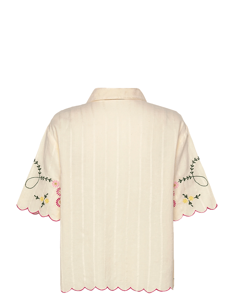 Noella - N-Kealy Shirt - kurzärmlige hemden - offwhite - 1