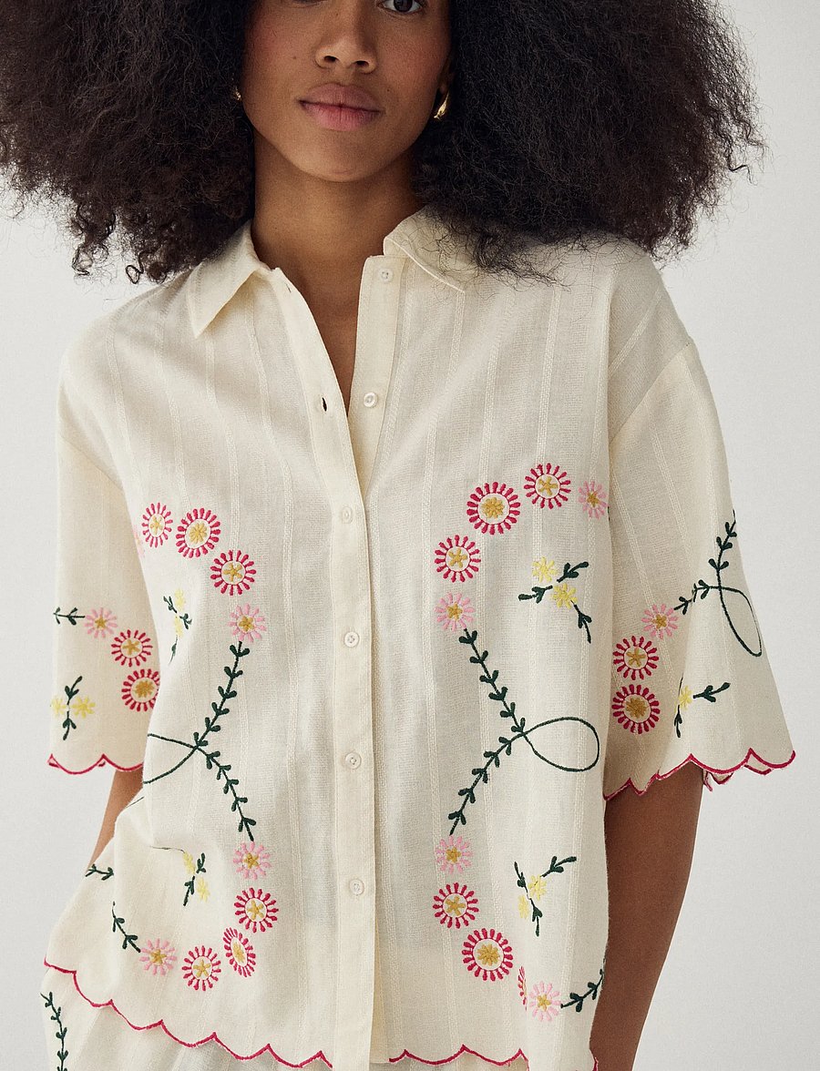 Noella - N-Kealy Shirt - kurzärmlige hemden - offwhite - 3