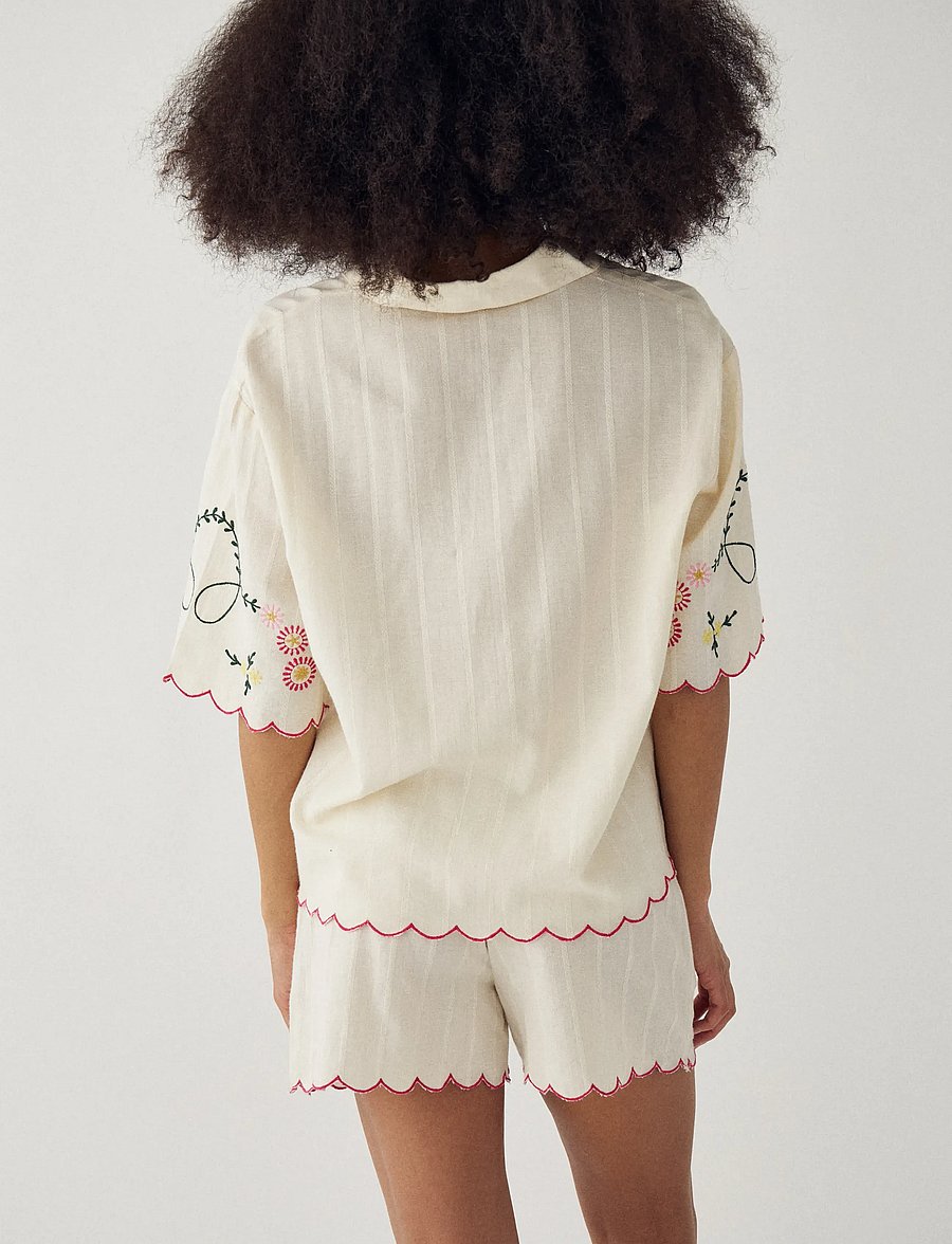 Noella - N-Kealy Shirt - kurzärmlige hemden - offwhite - 4