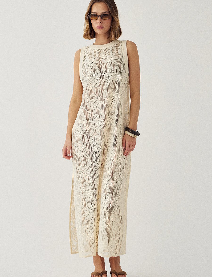 Noella - N-Meira Dress - maxikleider - offwhite - 0