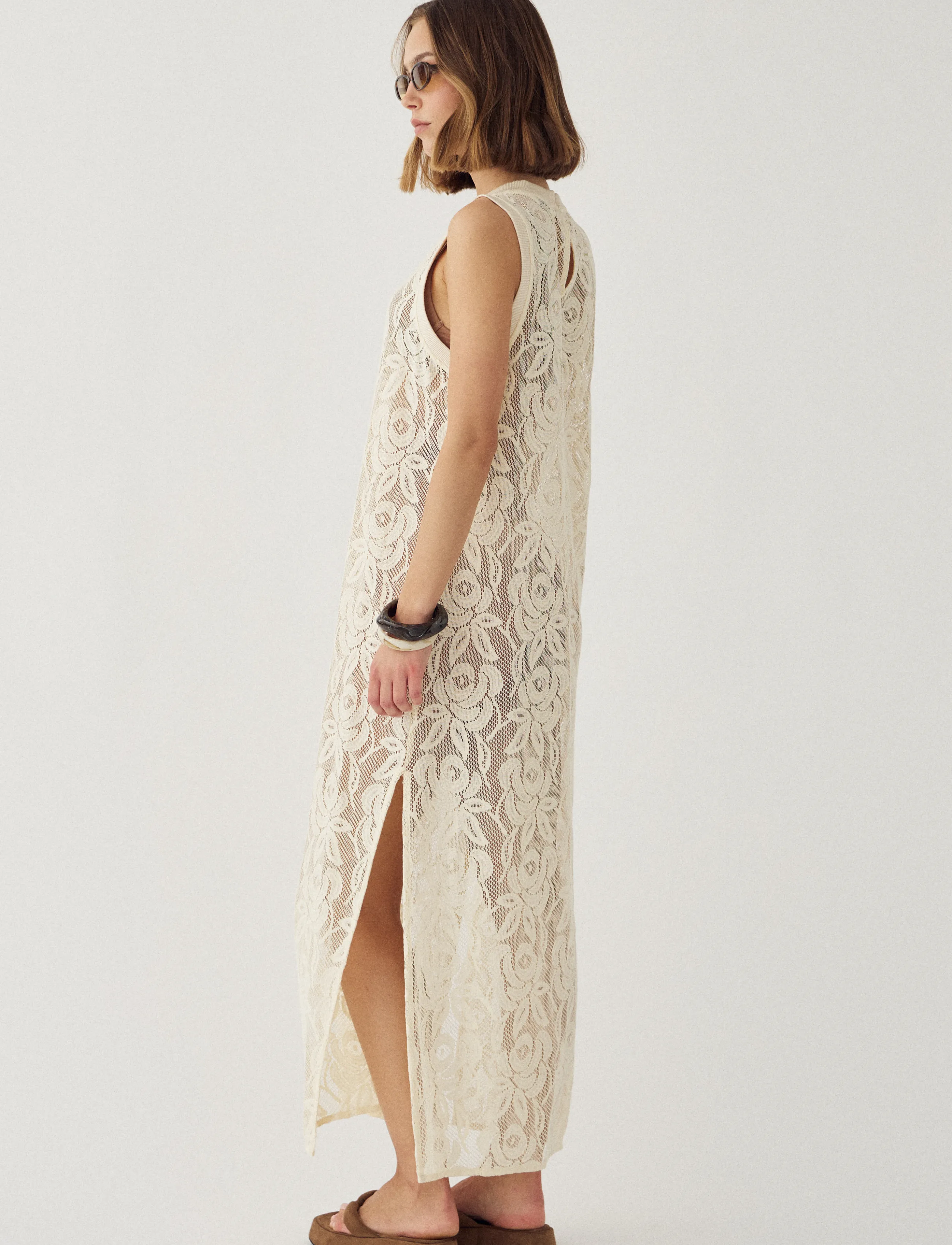 Noella - N-Meira Dress - maxi kjoler - offwhite - 3