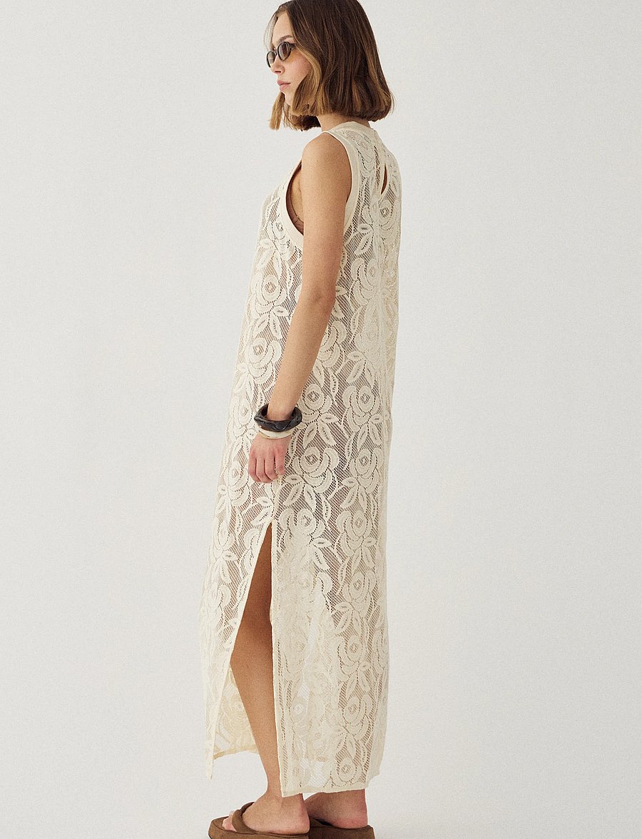 Noella - N-Meira Dress - maxikleider - offwhite - 3