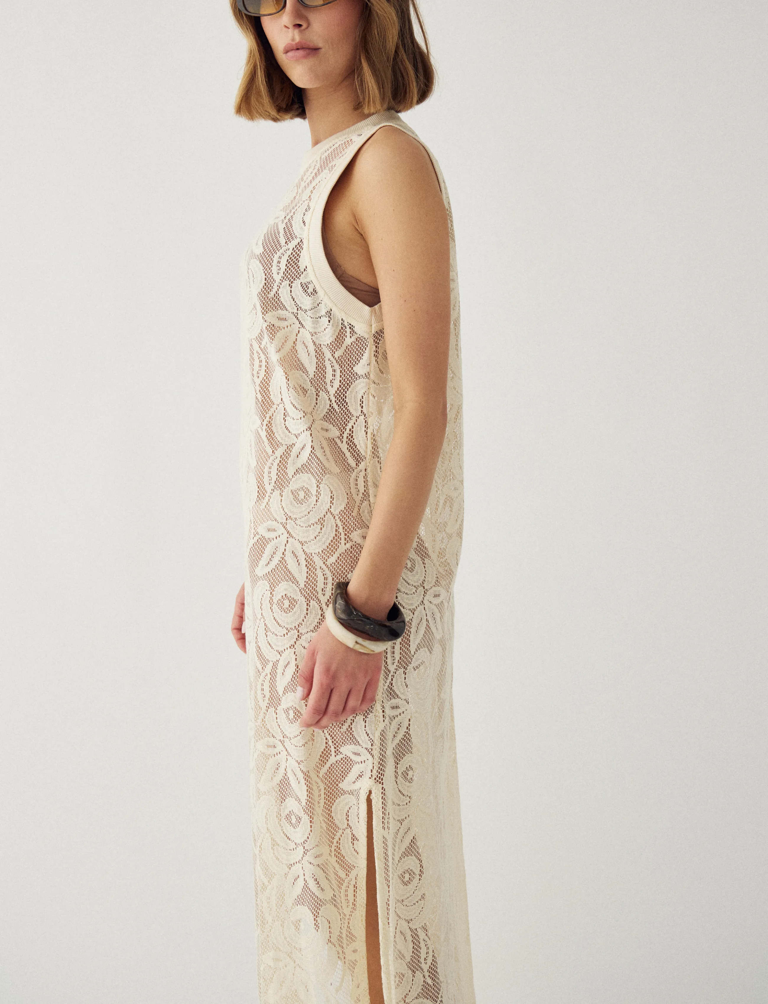 Noella - N-Meira Dress - maxi kjoler - offwhite - 4