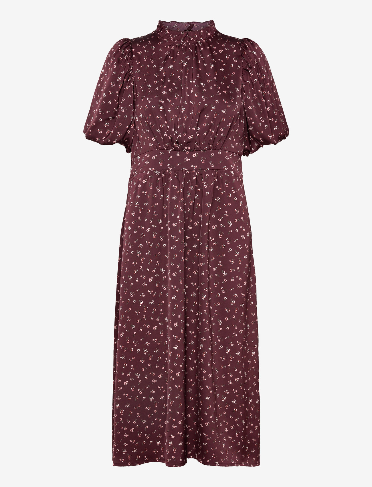 Noella - N-Ruth Dress - midiklänningar - dwyn burgundy print - 1