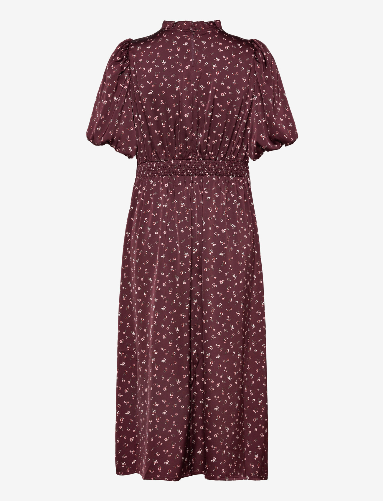 Noella - N-Ruth Dress - midiklänningar - dwyn burgundy print - 2