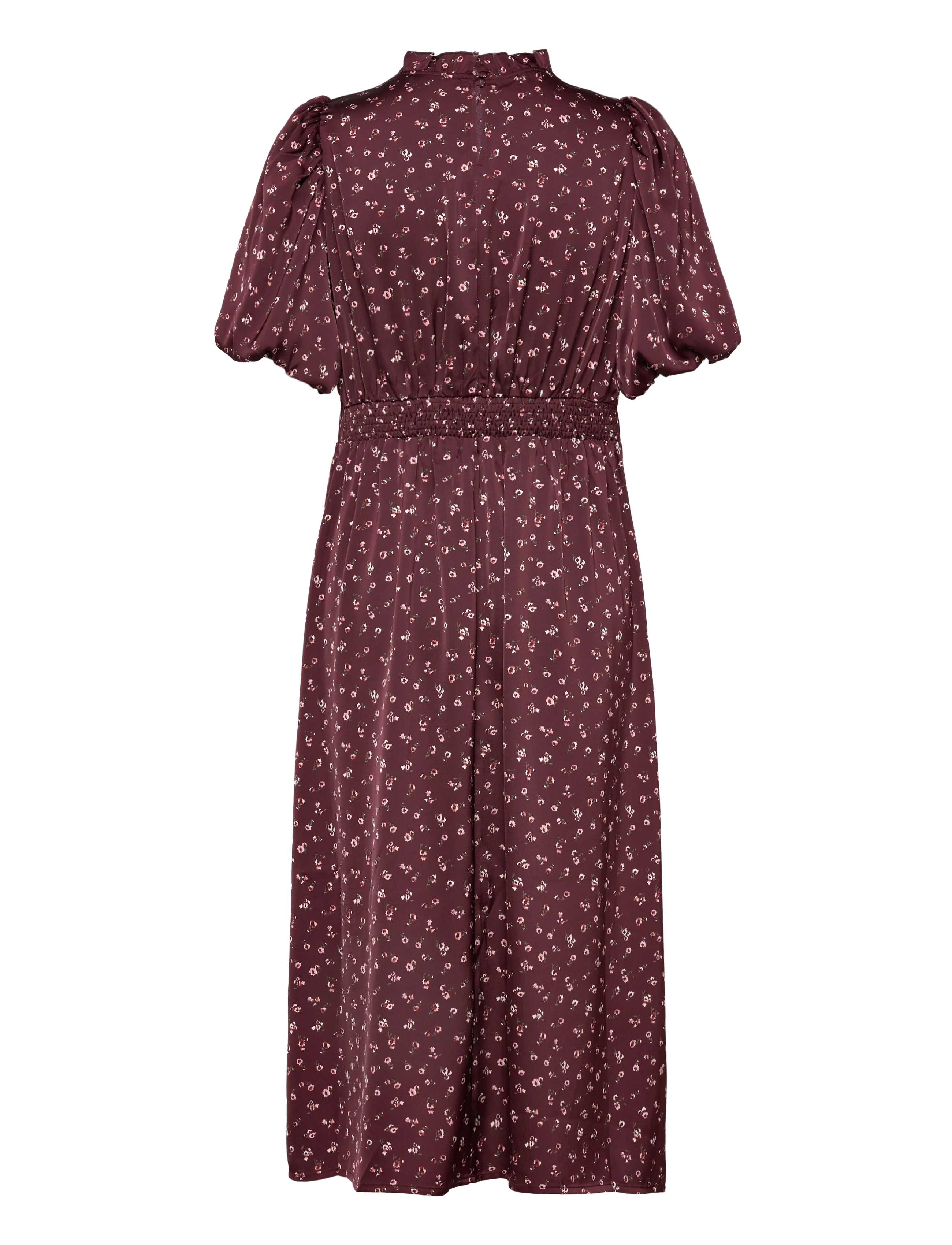 Noella - N-Ruth Dress - sukienki do kolan i midi - dwyn burgundy print - 2