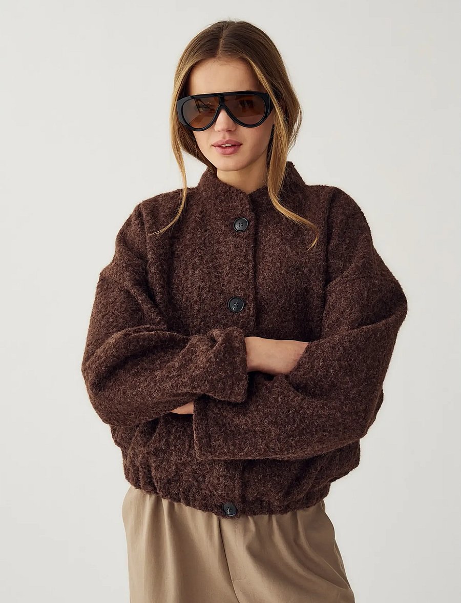 Noella - N-Marnie Jacket - Õhukesed jakid - coffee melange - 3