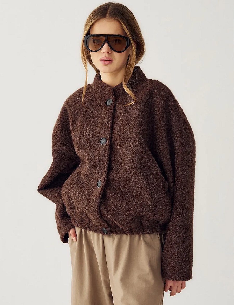 Noella - N-Marnie Jacket - Õhukesed jakid - coffee melange - 4