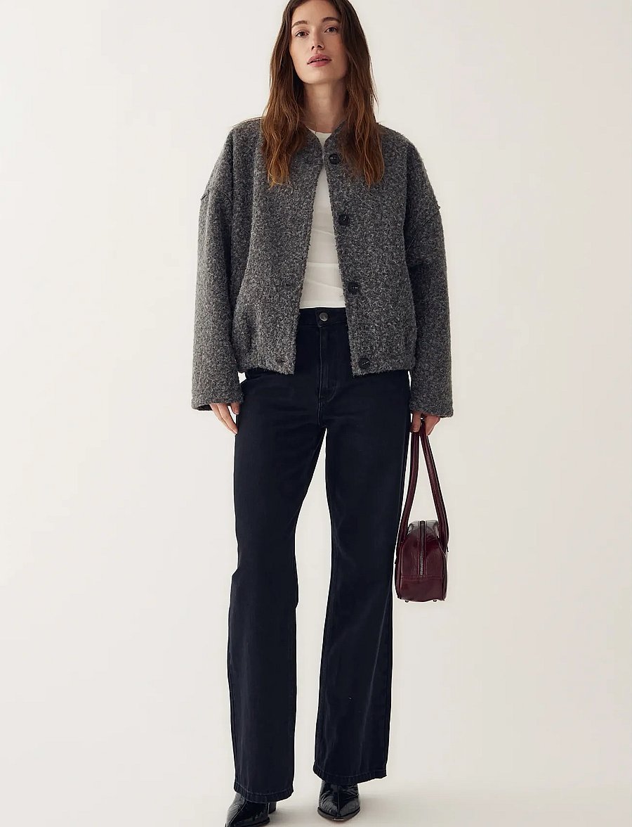 Noella - N-Marnie Jacket - tunna jackor - dark grey melange - 3