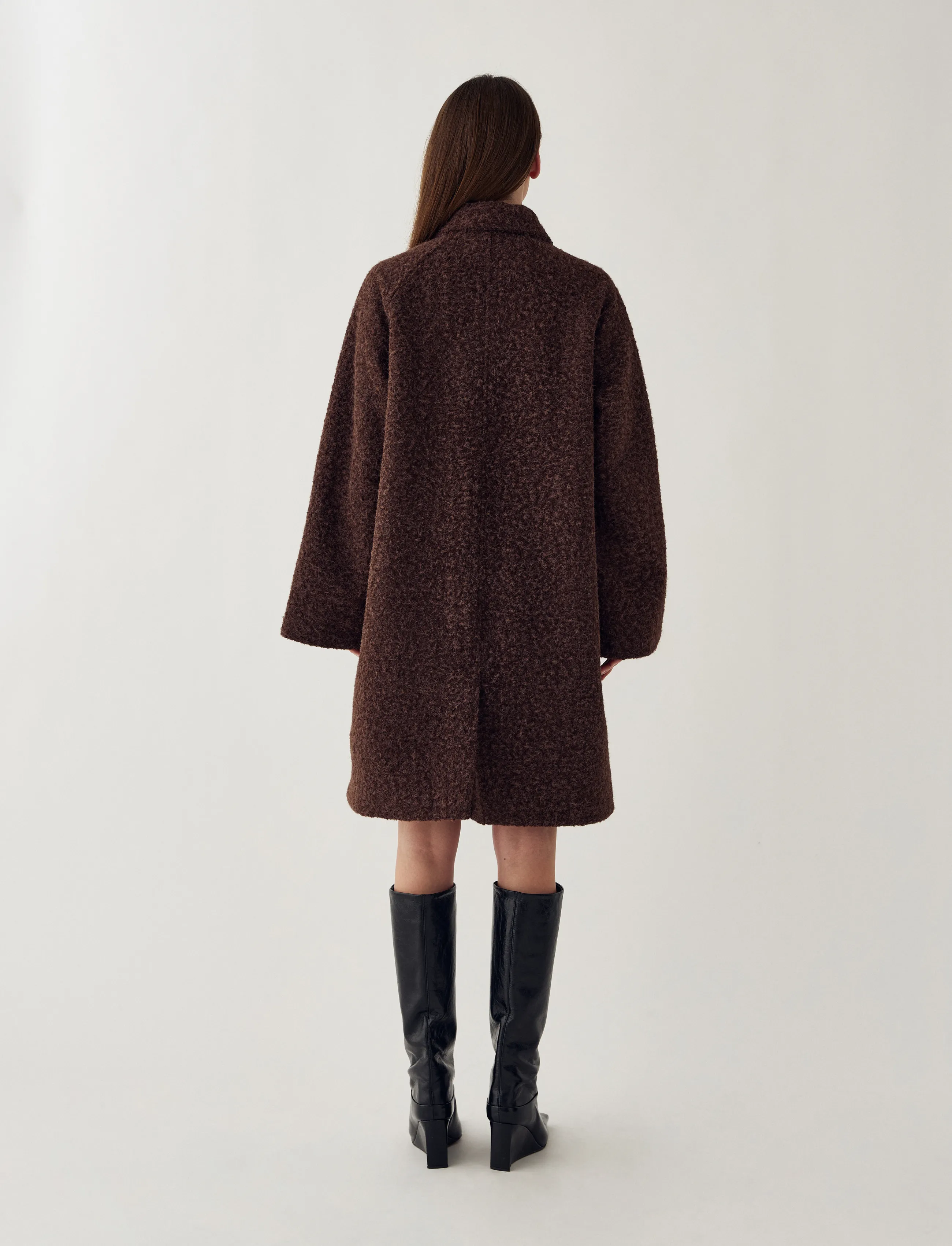 Noella - N-Lillietta Coat - lette frakker - coffee melange - 4