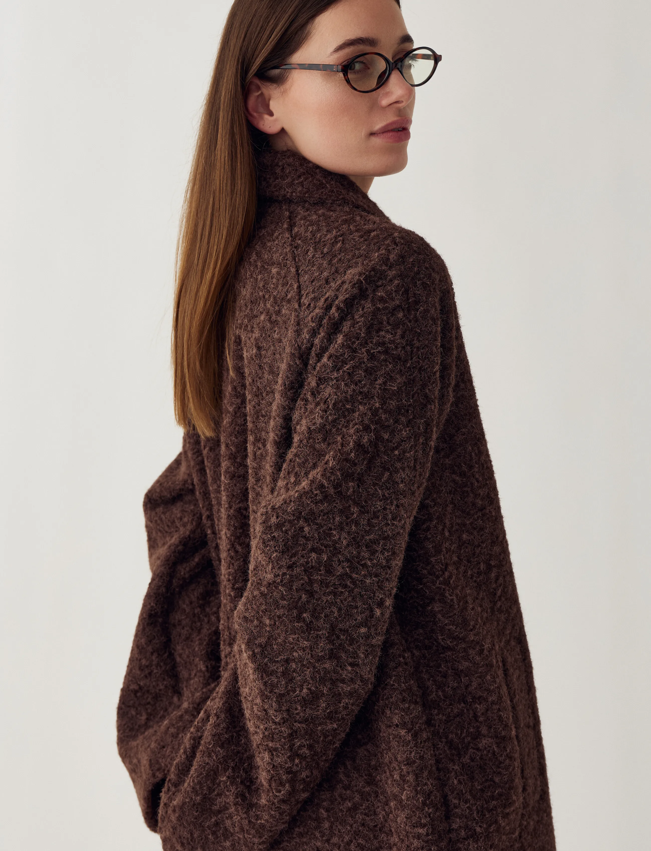 Noella - N-Lillietta Coat - lette frakker - coffee melange - 5