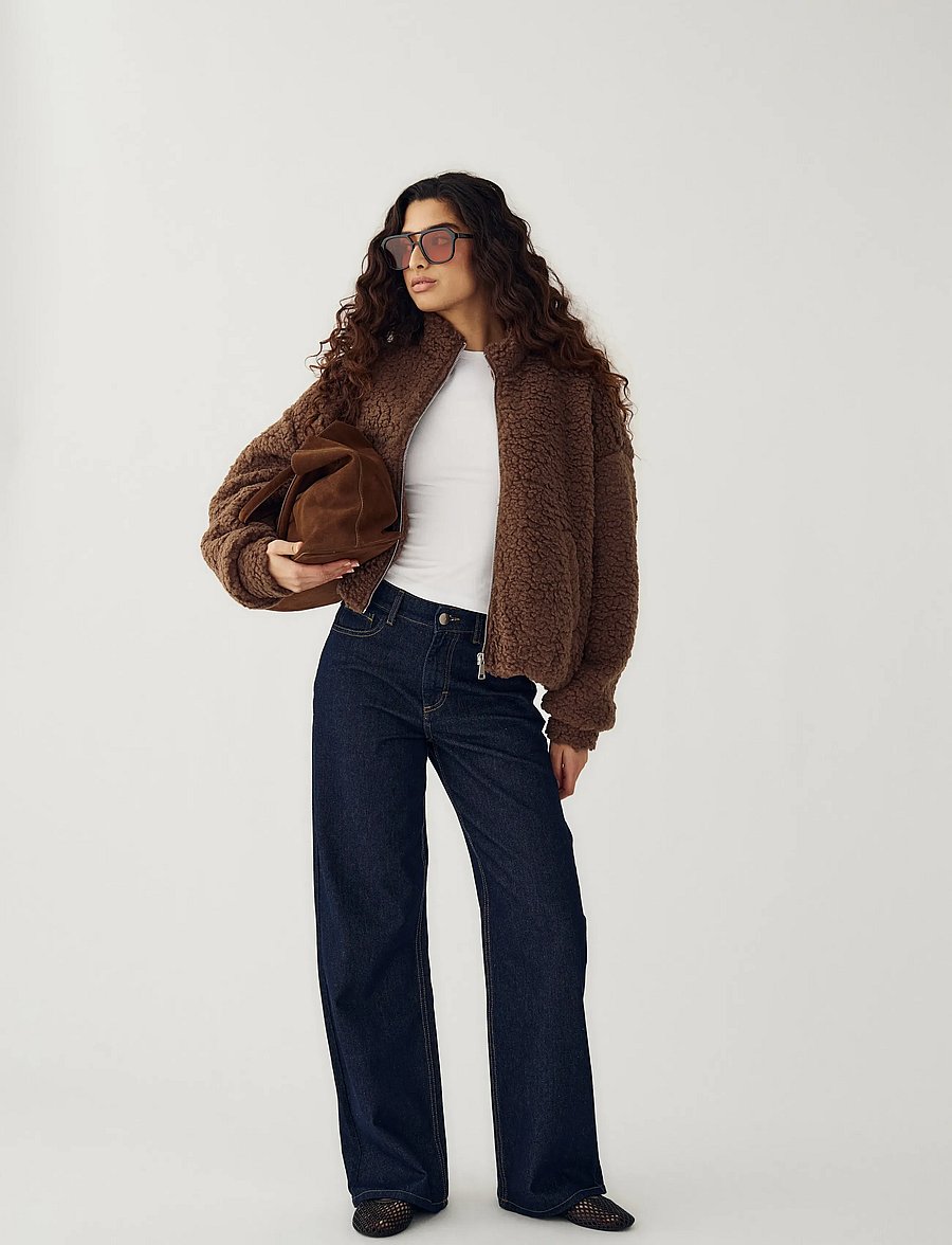 Noella - N-Mable Jacket - fleece og mellemlag - chocolate - 0