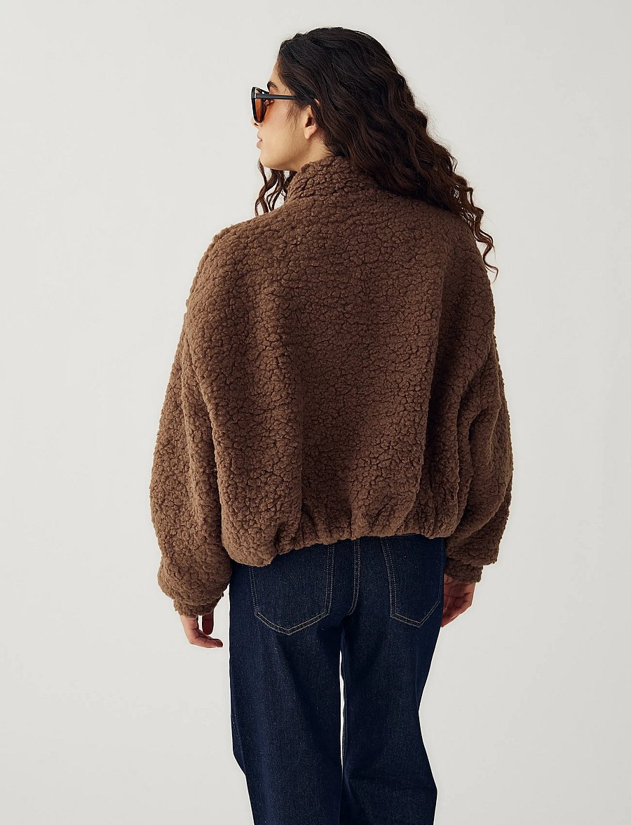 Noella - N-Mable Jacket - fleece og mellemlag - chocolate - 4