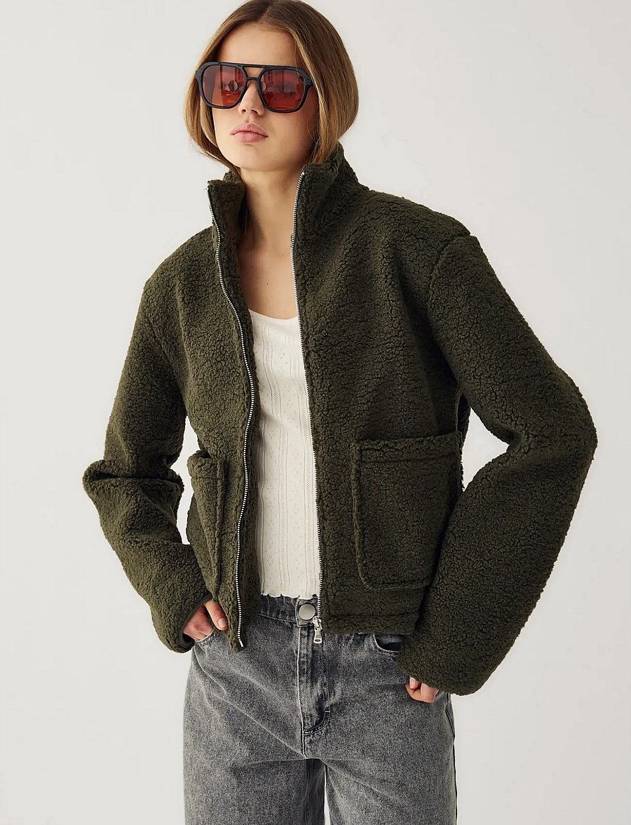 Noella - N-Madi Jacket - lette jakker - military green - 3