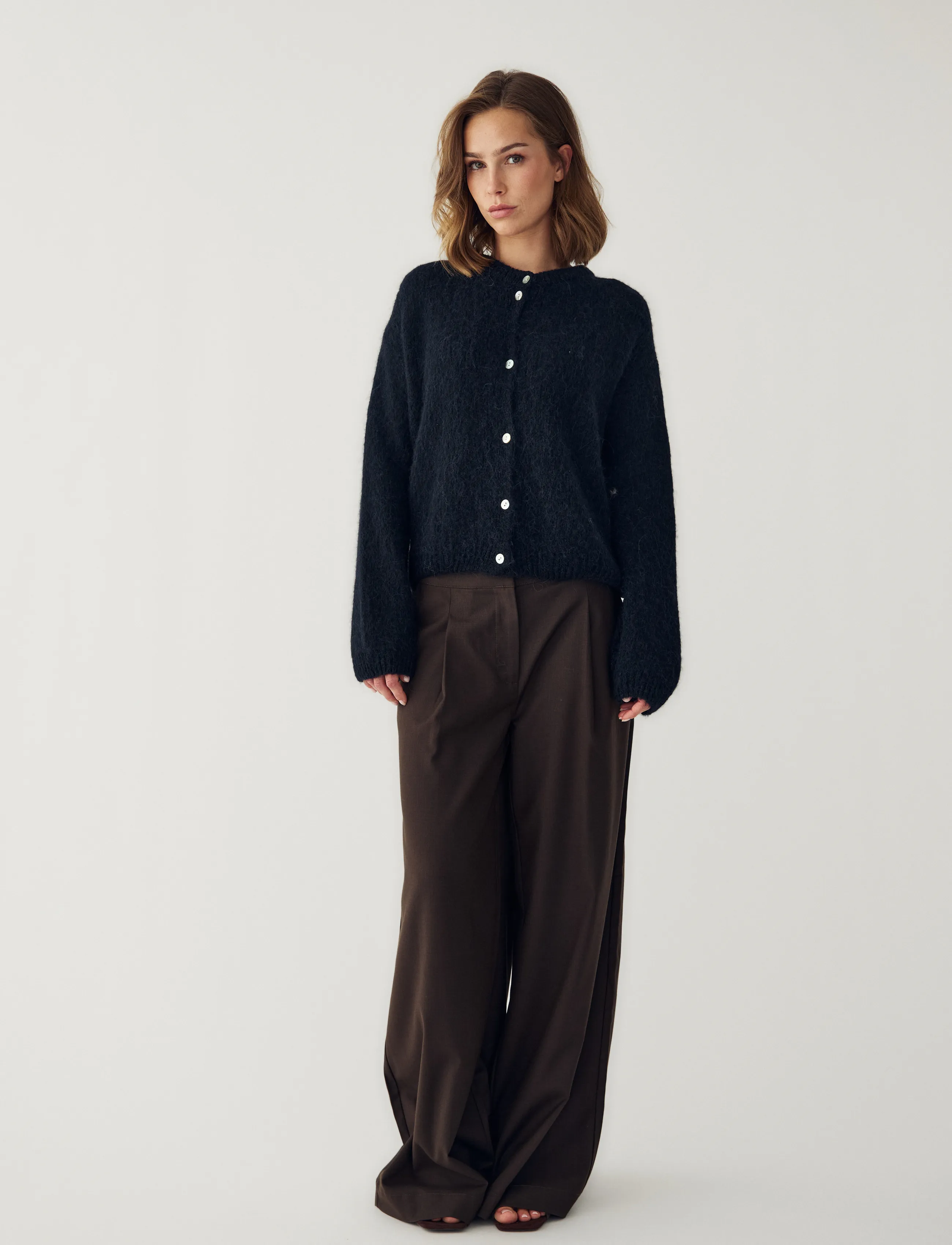 Noella - N-Kae Knit Cardigan - kardiganid - black - 3