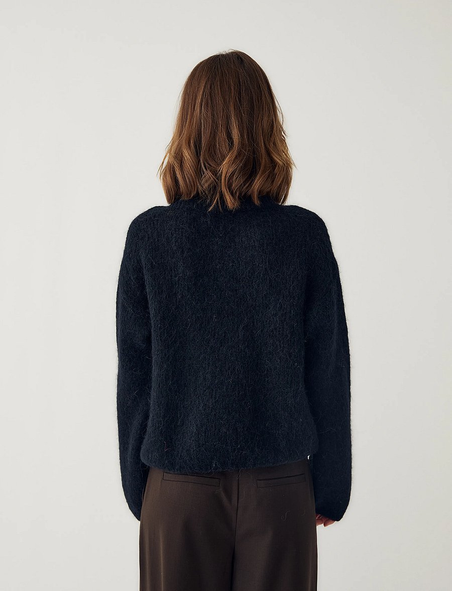 Noella - N-Kae Knit Cardigan - kardiganid - black - 4