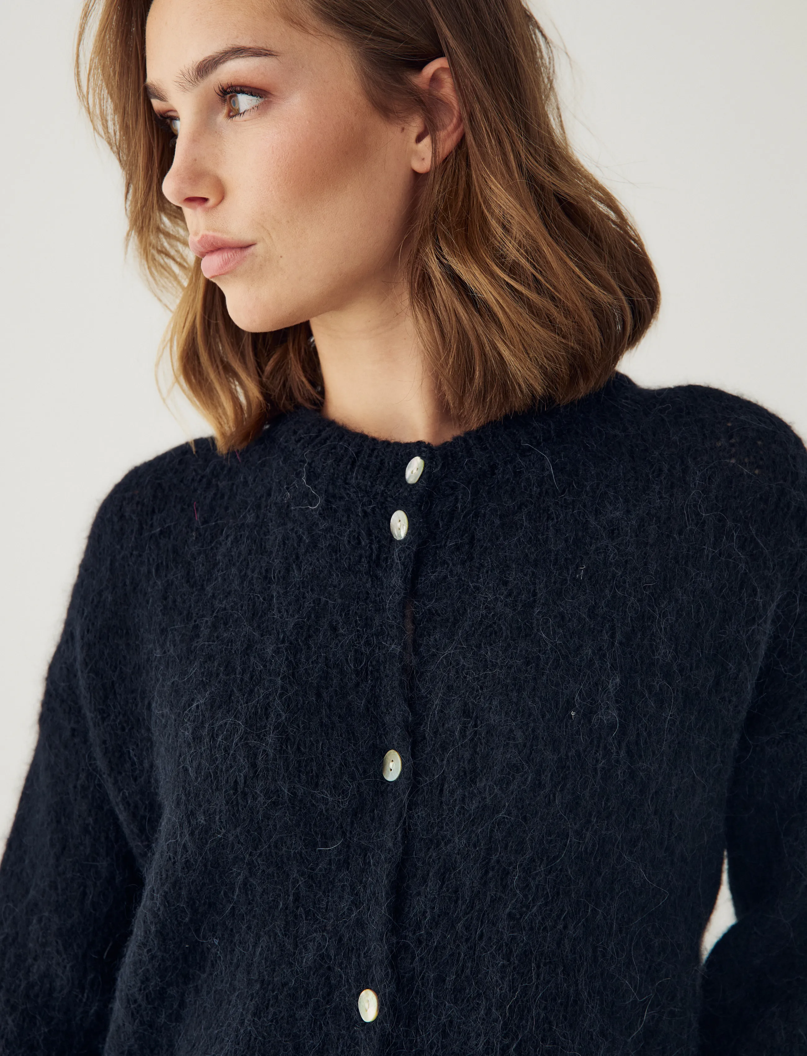 Noella - N-Kae Knit Cardigan - kardiganid - black - 5