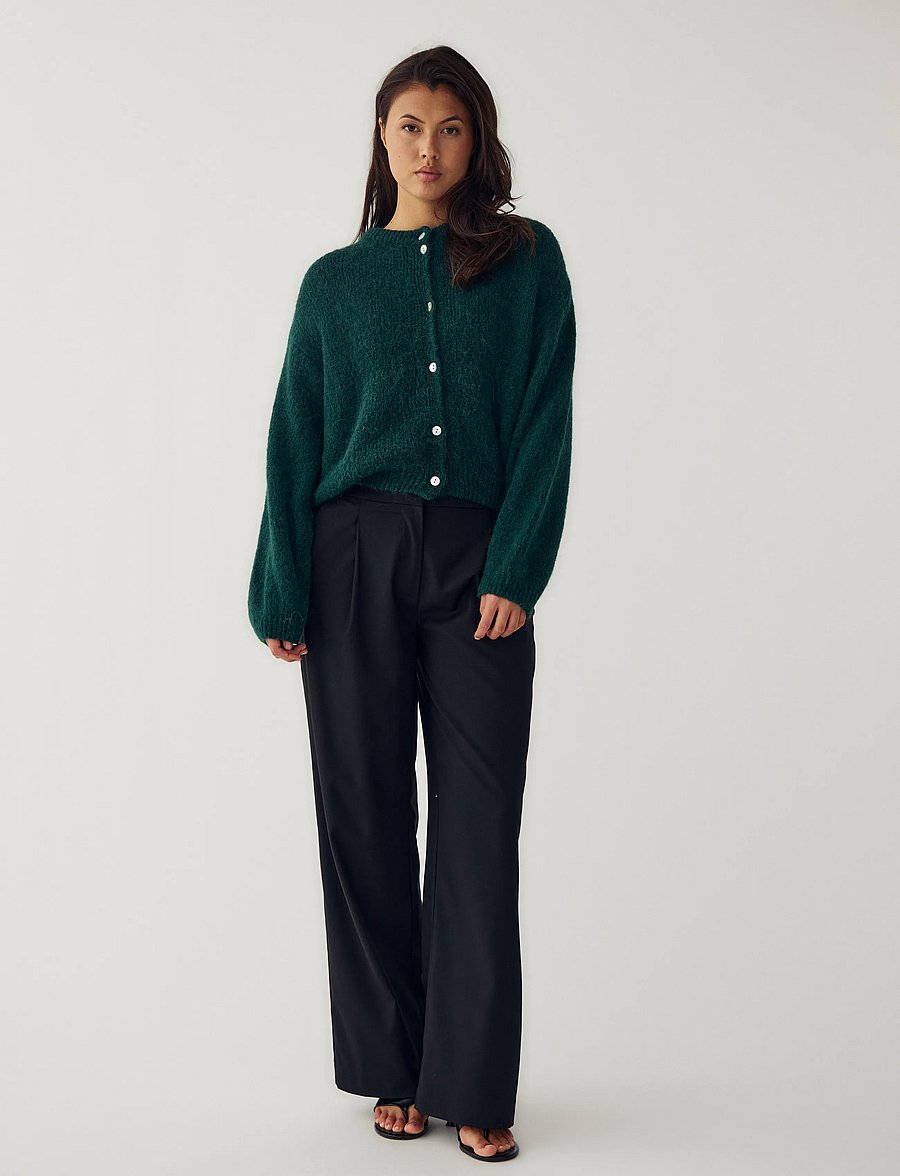 Noella - N-Kae Knit Cardigan - cardigans - bottle green - 5