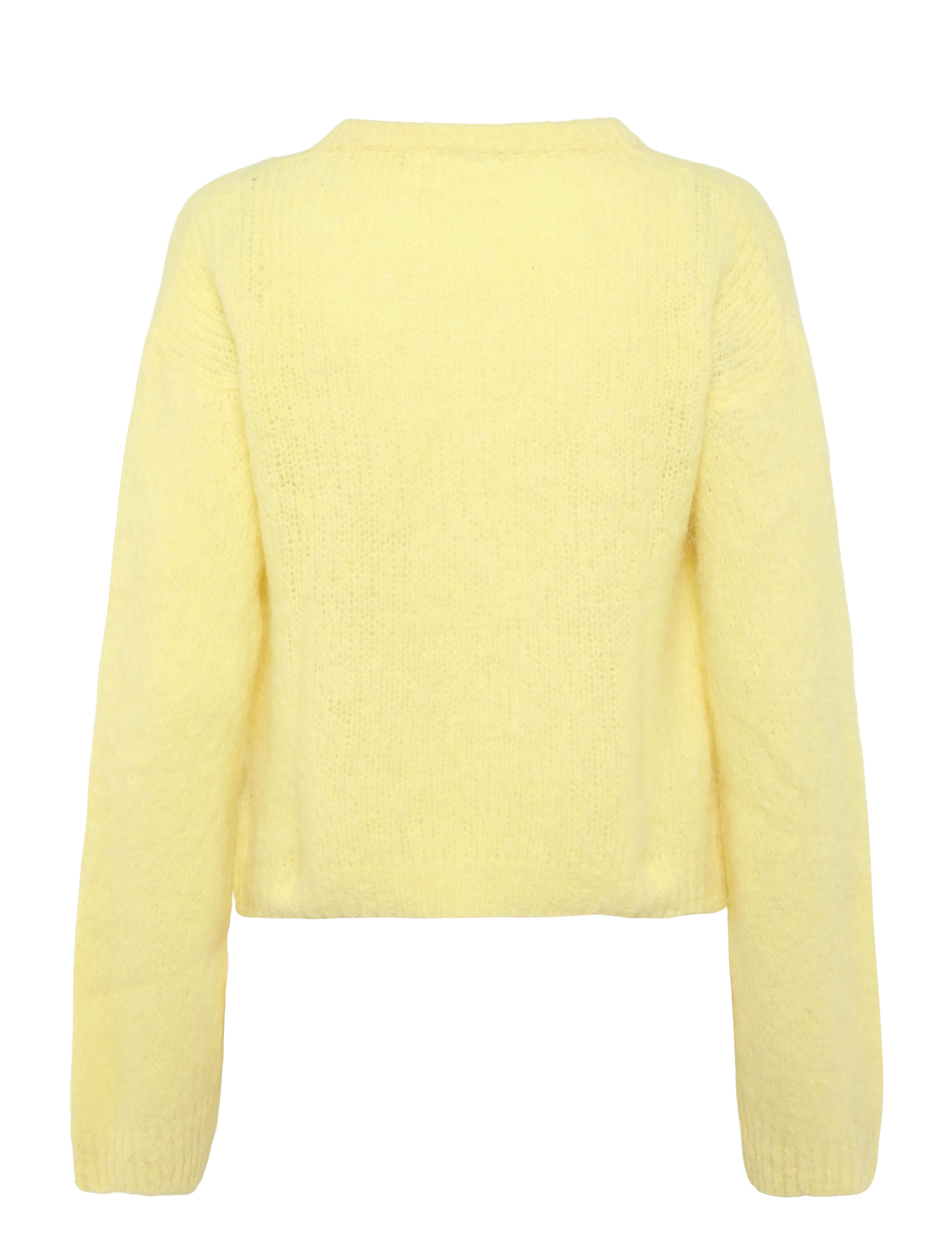 Noella - N-Kae Knit Cardigan - koftor - butter yellow - 2