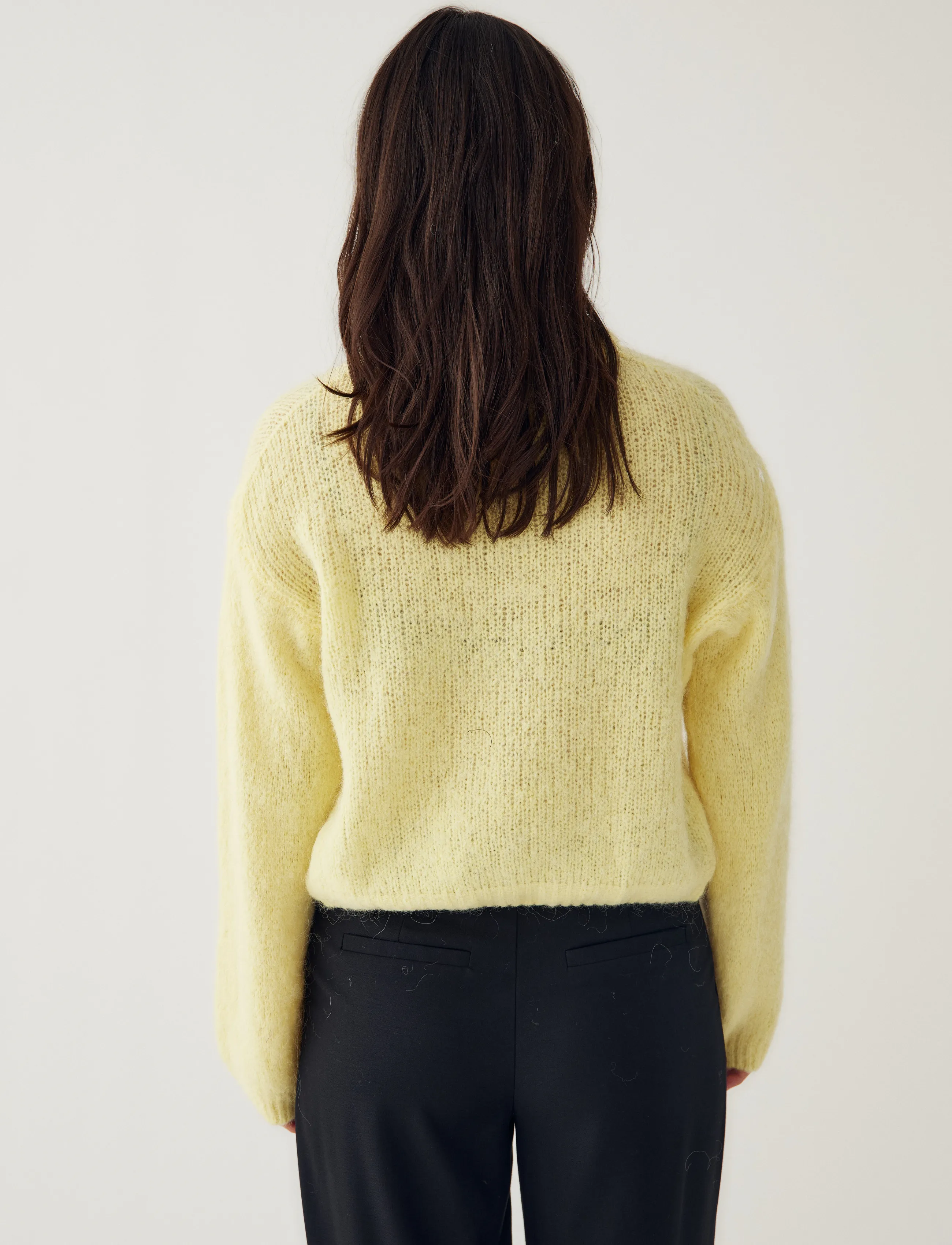 Noella - N-Kae Knit Cardigan - koftor - butter yellow - 3