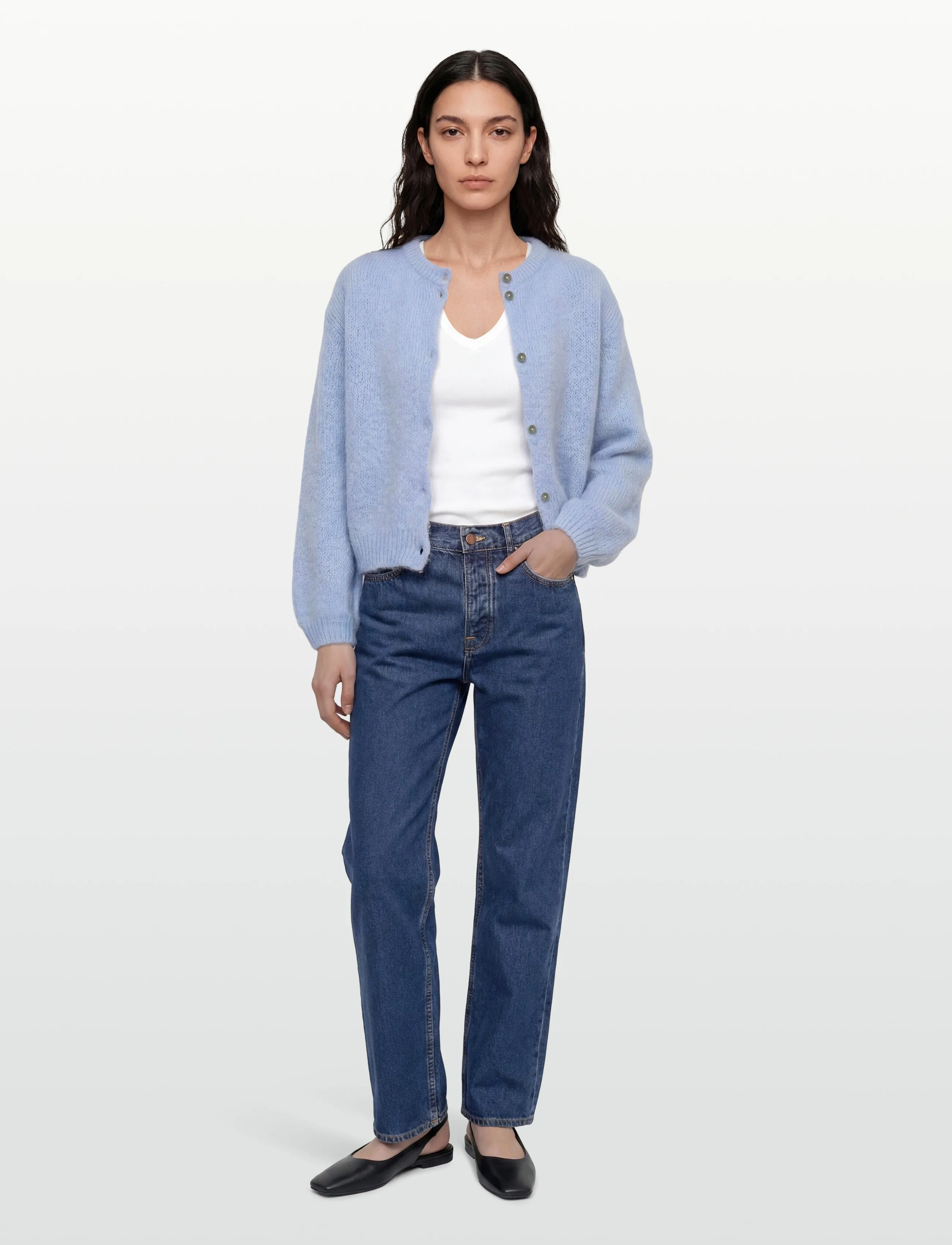 Noella - N-Kae Knit Cardigan - cardigans - light blue - 0