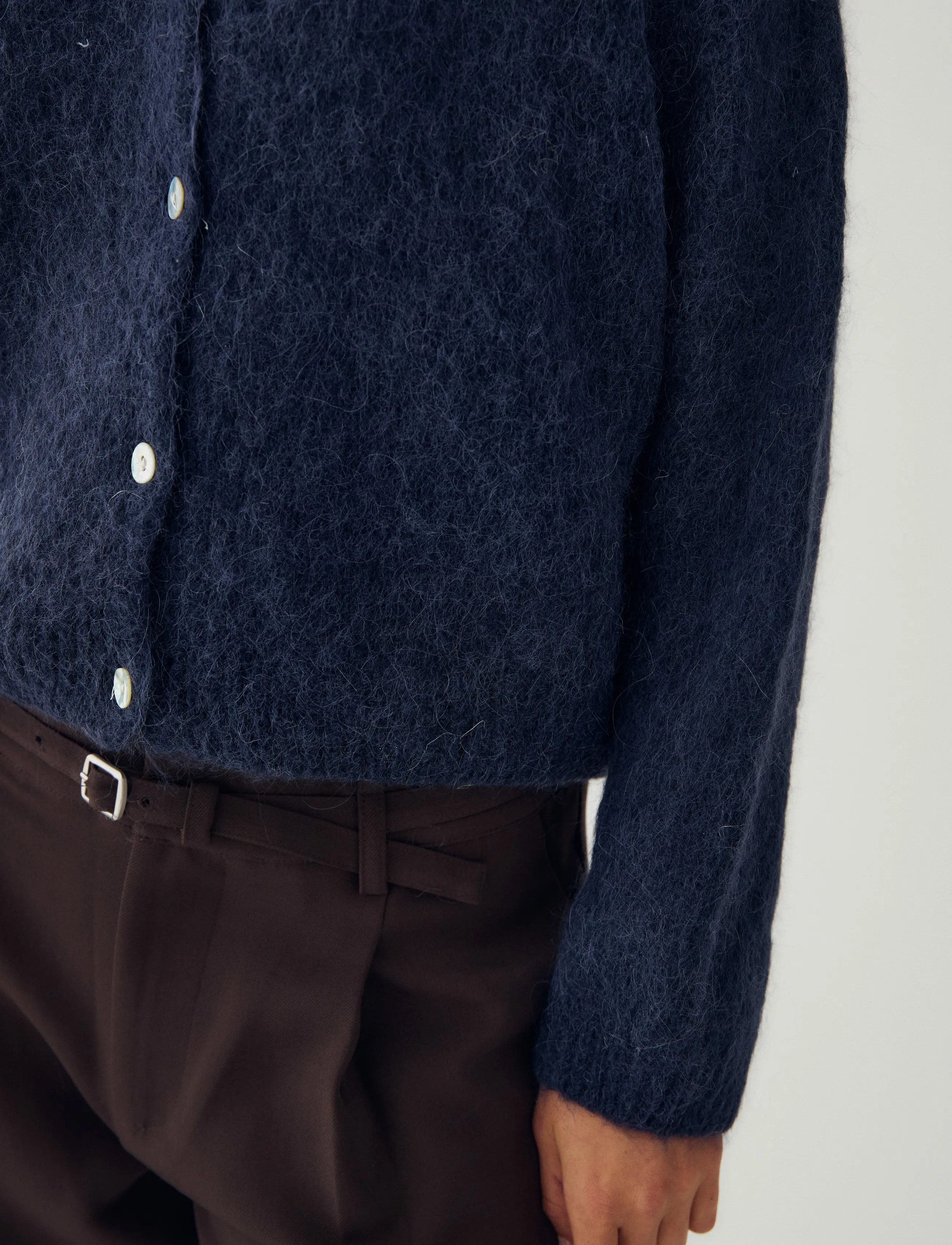 Noella - N-Kae Knit Cardigan - cardigans - navy - 4