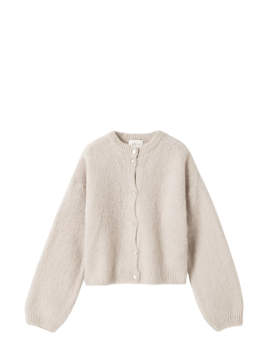 Noella - N-Kae Knit Cardigan - koftor - oyster - 1