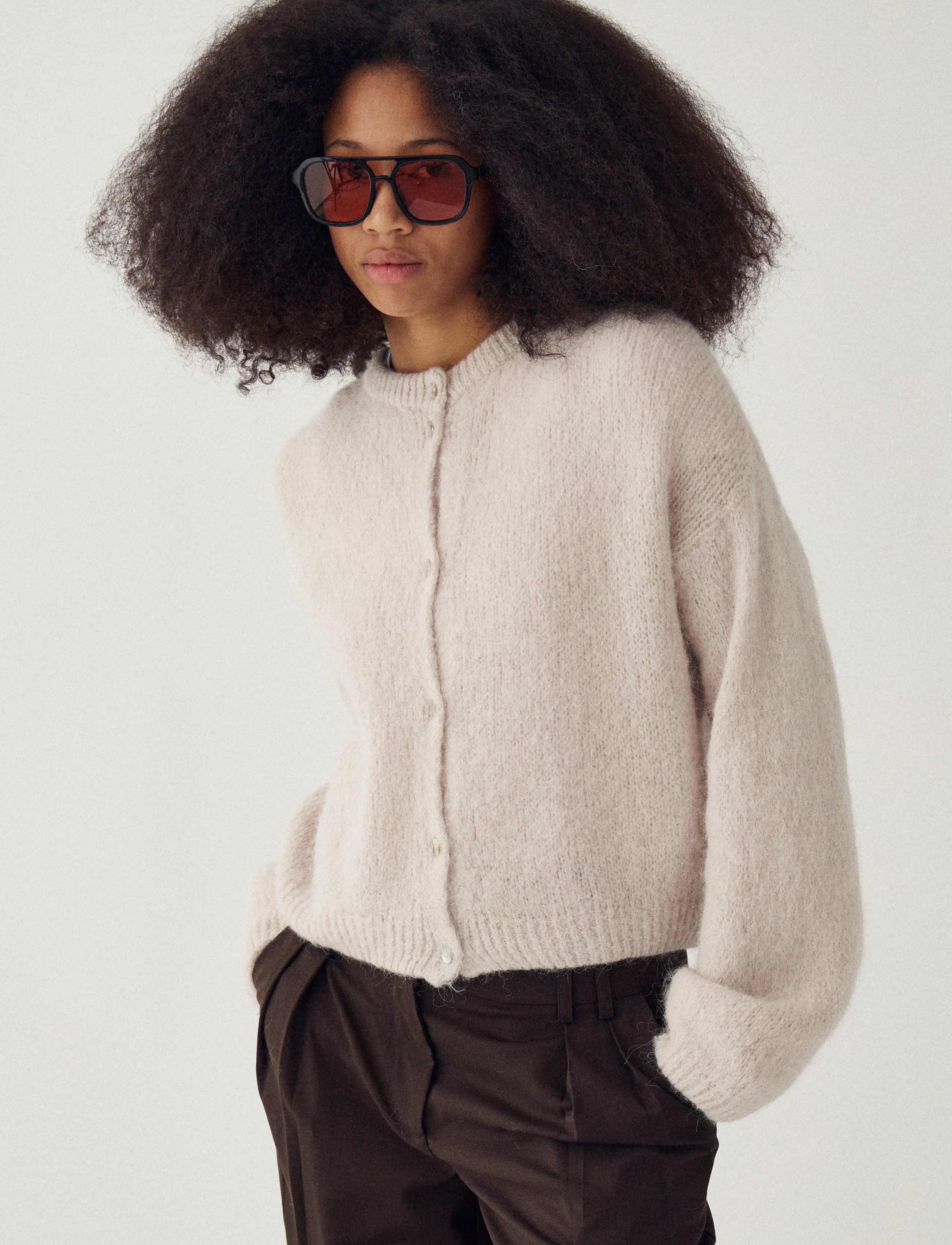 Noella N-Kae Knit Cardigan - Noella - OYSTER / cream