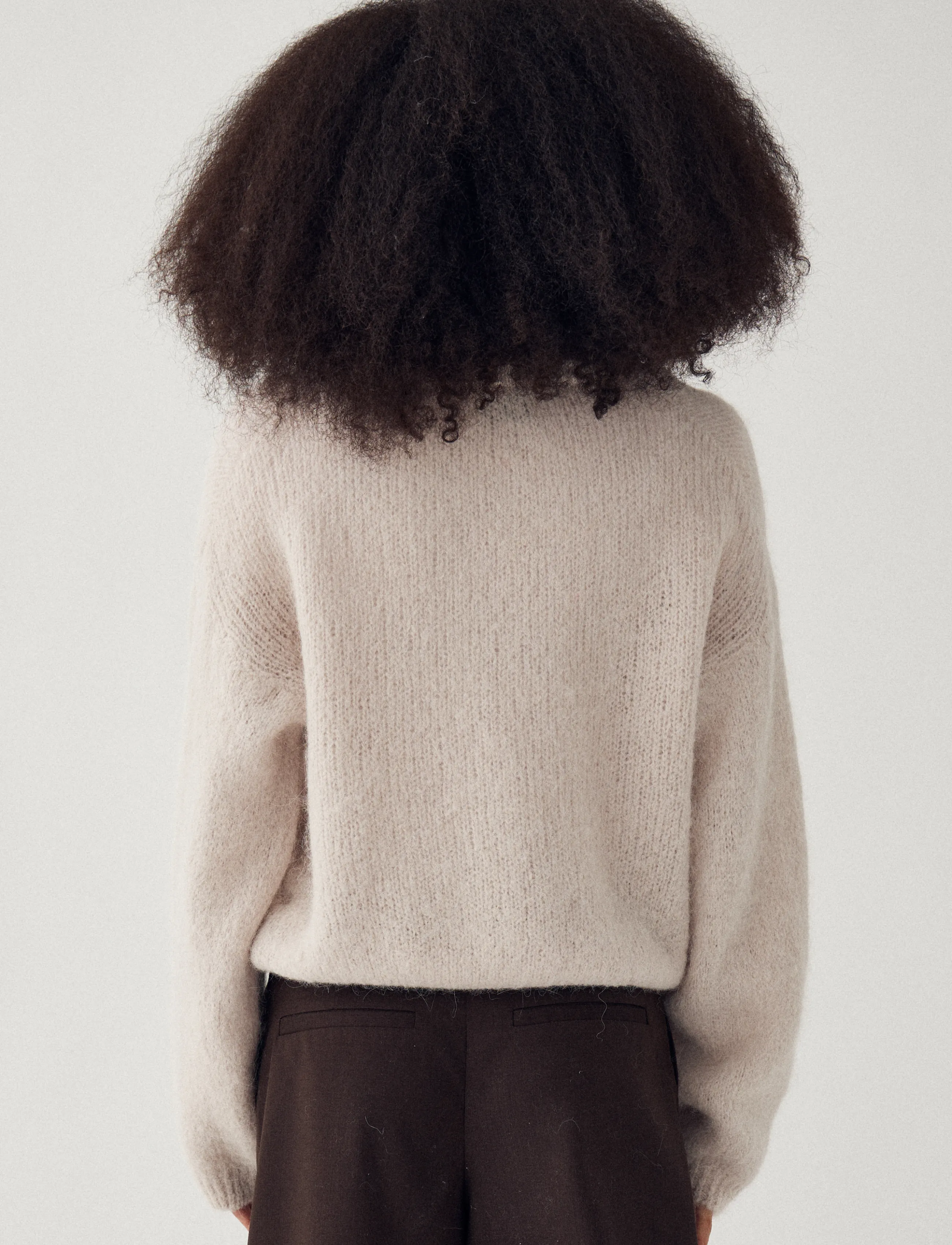 Noella - N-Kae Knit Cardigan - koftor - oyster - 5