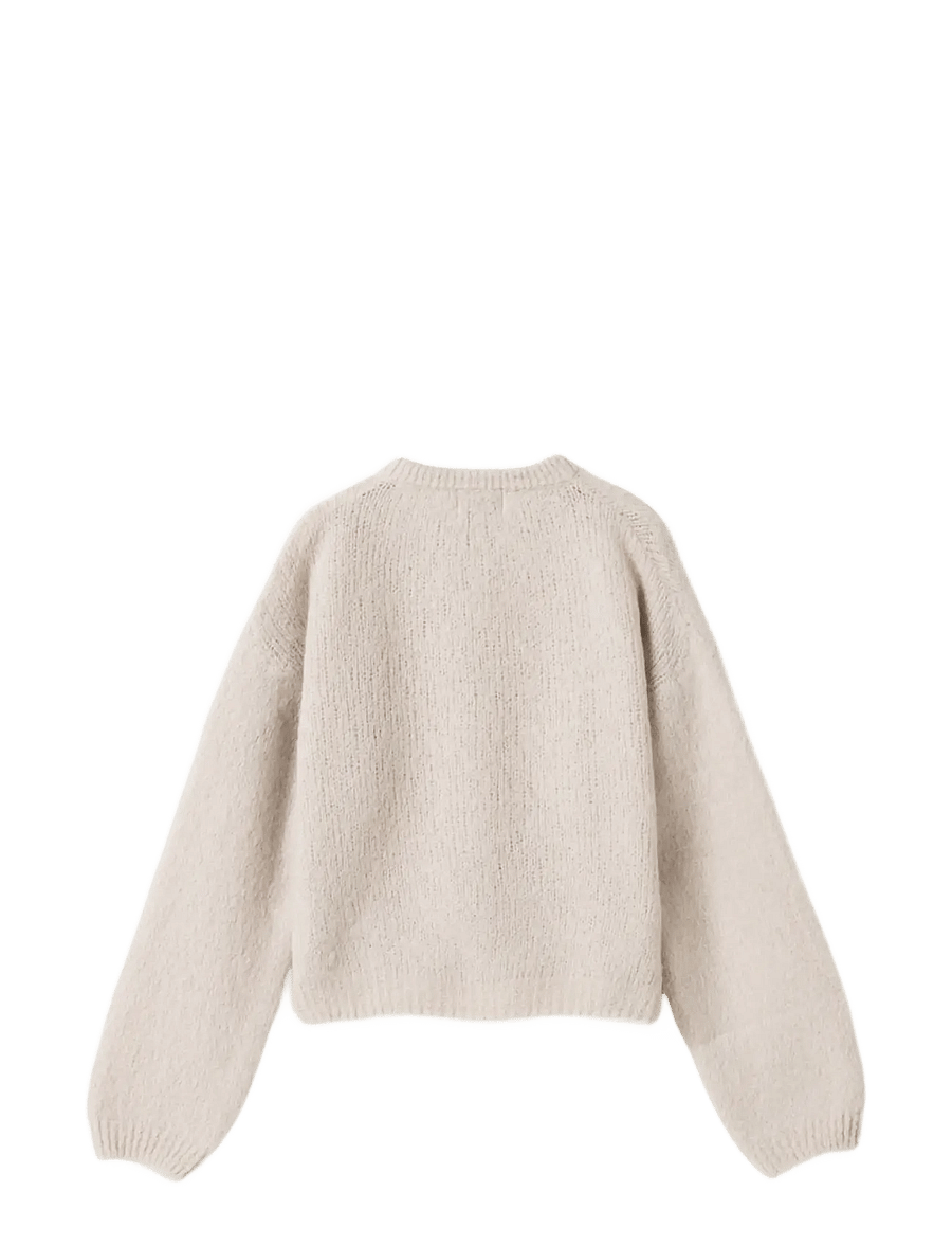Noella - N-Kae Knit Cardigan - koftor - oyster - 2