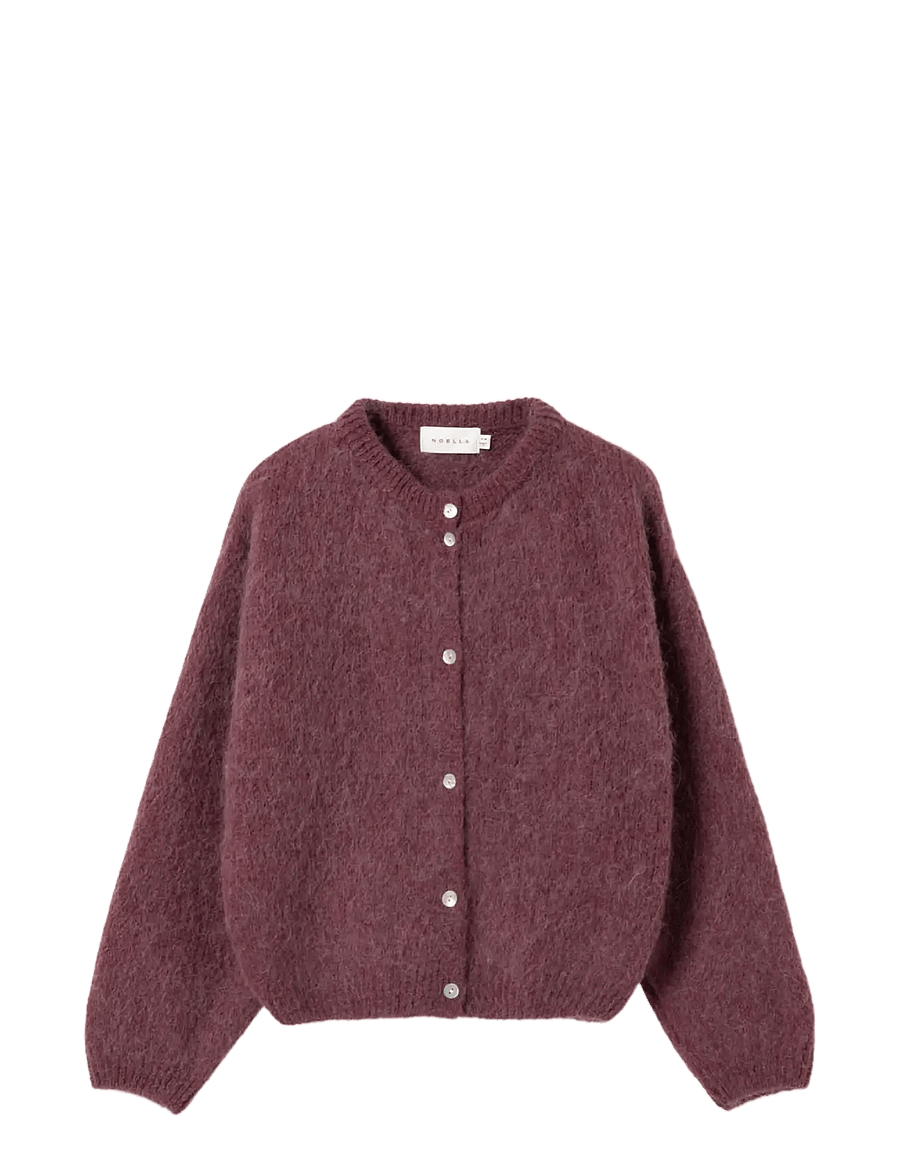 Noella - N-Kae Knit Cardigan - koftor - rust - 2