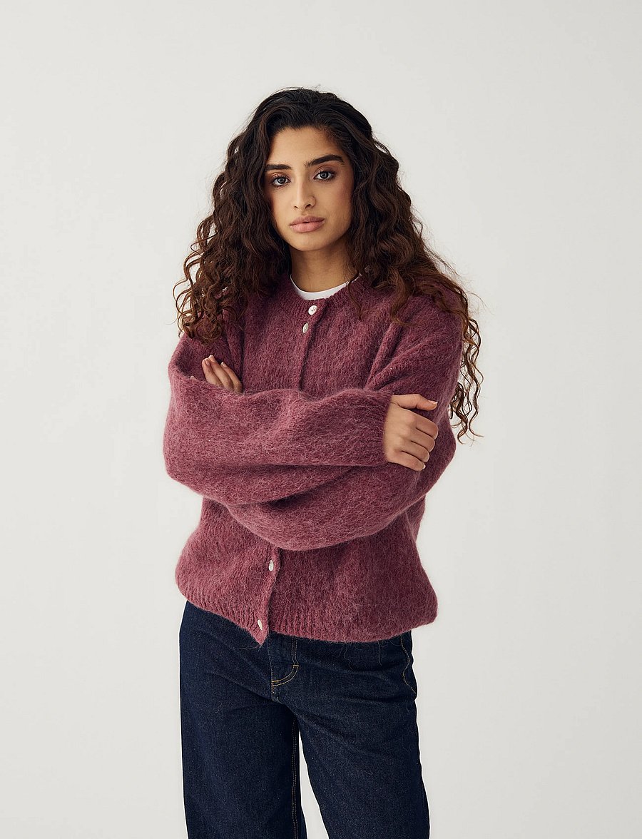Noella - N-Kae Knit Cardigan - cardigans - rust - 0