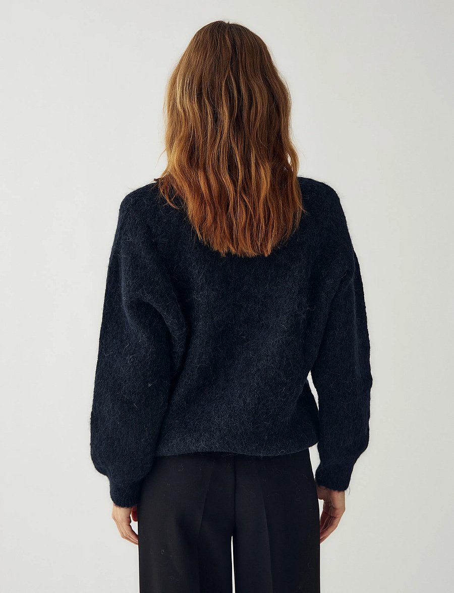 Noella - N-Latora Knit - stickade tröjor - black - 3
