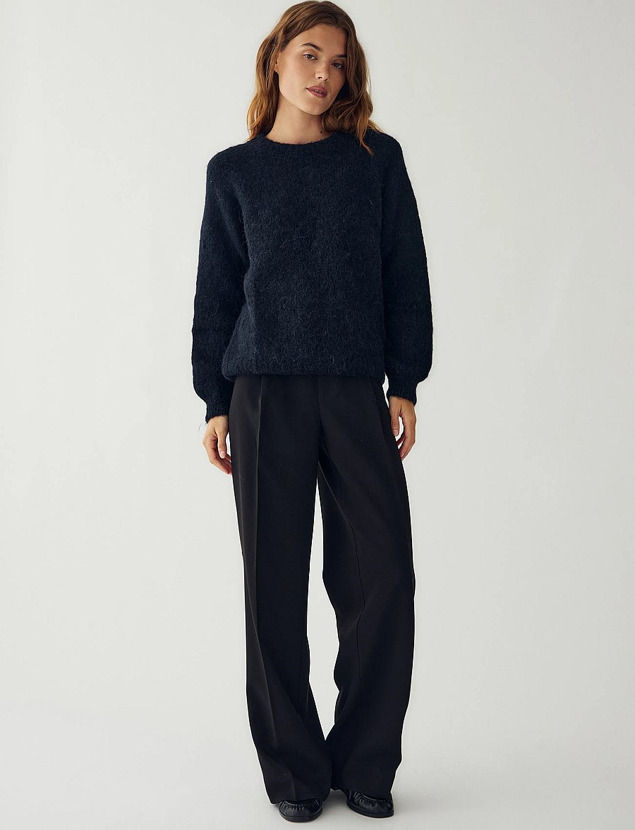 Noella - N-Latora Knit - stickade tröjor - black - 5