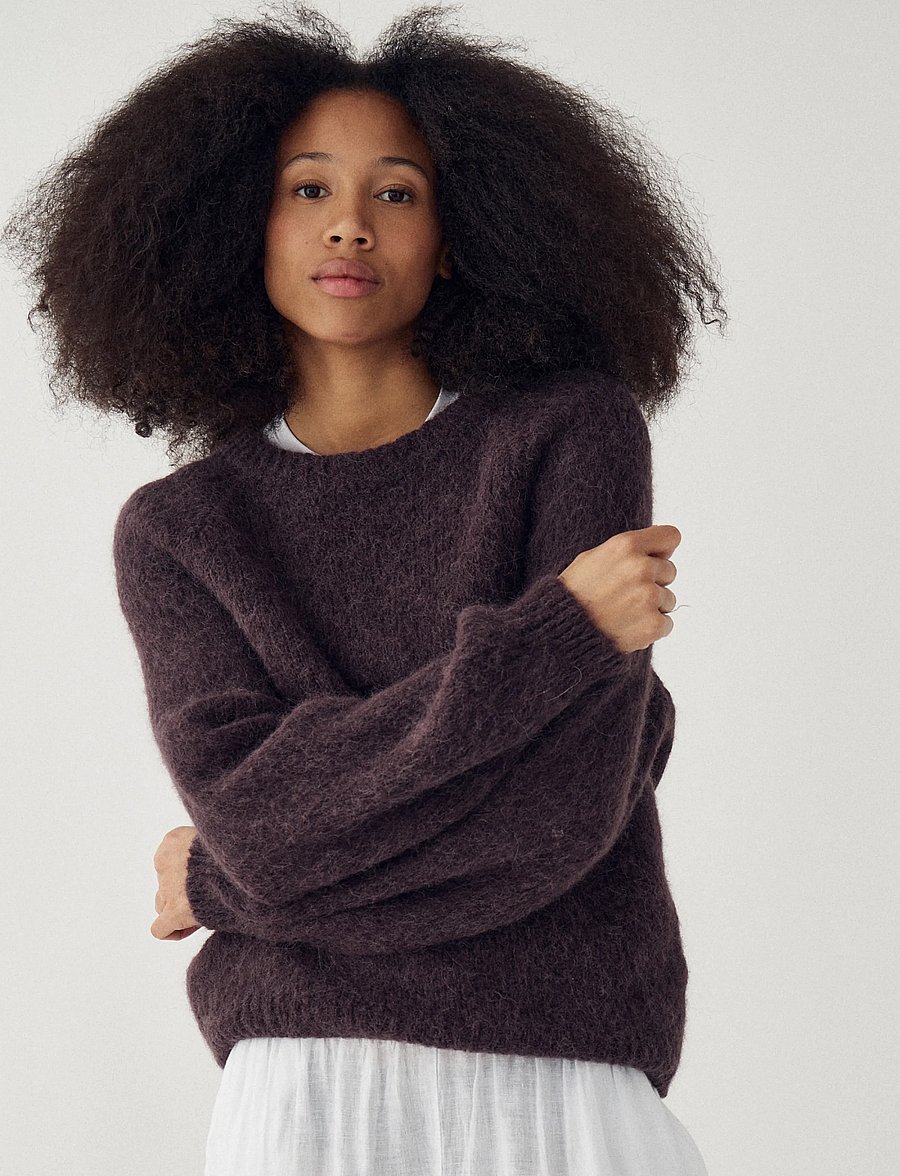Noella - N-Latora Knit - striktrøjer - chocolate - 0