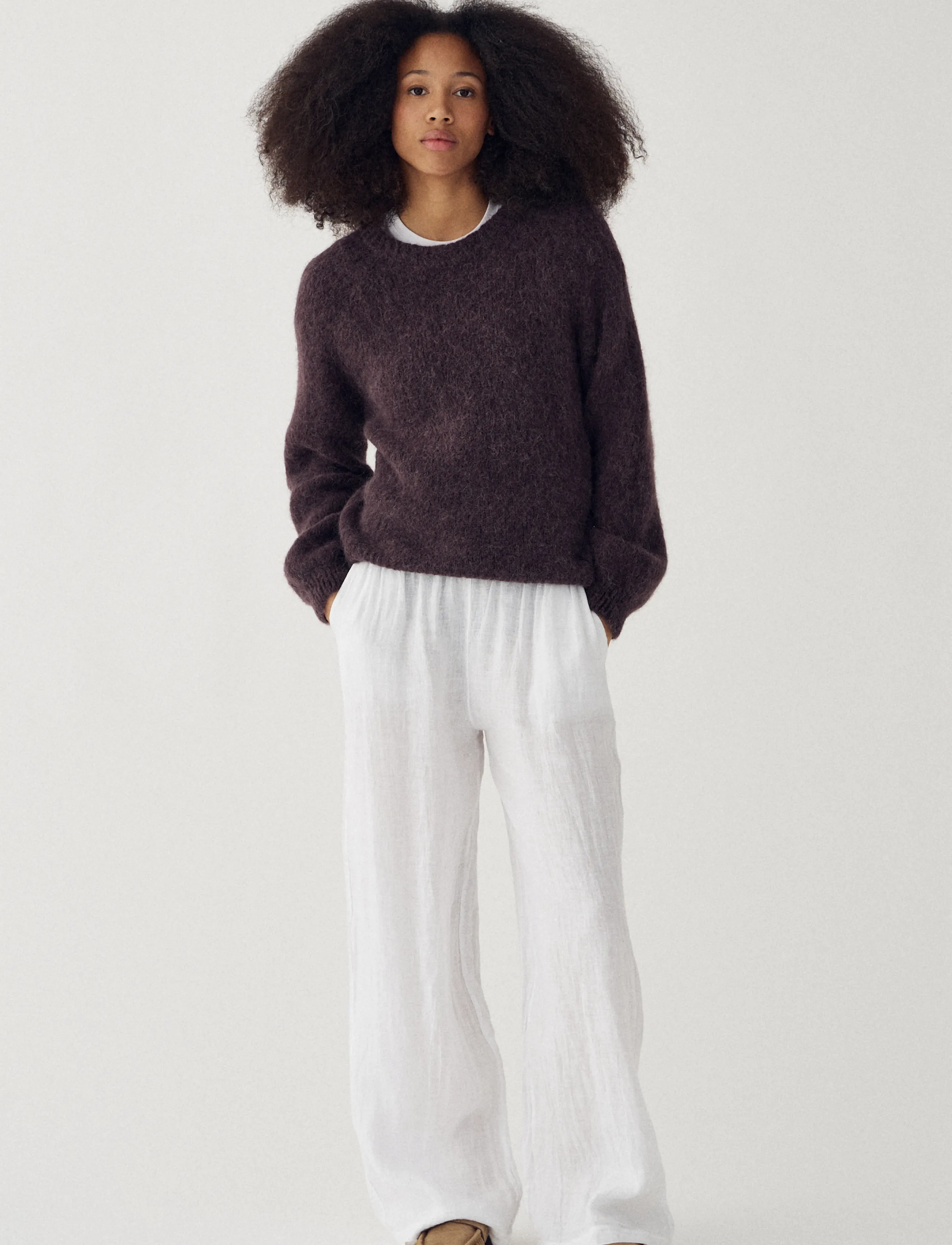 Noella - N-Latora Knit - striktrøjer - chocolate - 5