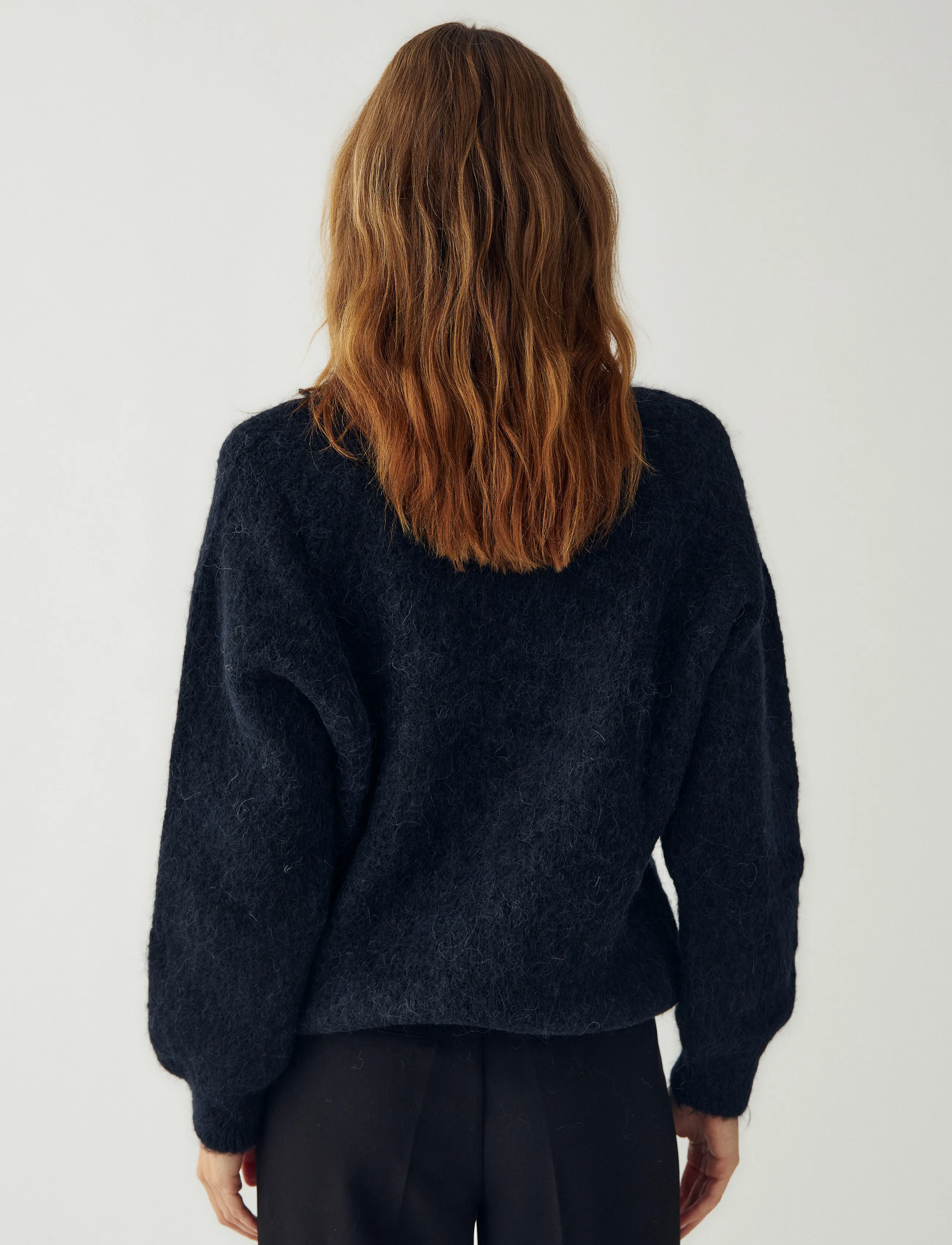 Noella - N-Latora Knit - stickade tröjor - navy - 3