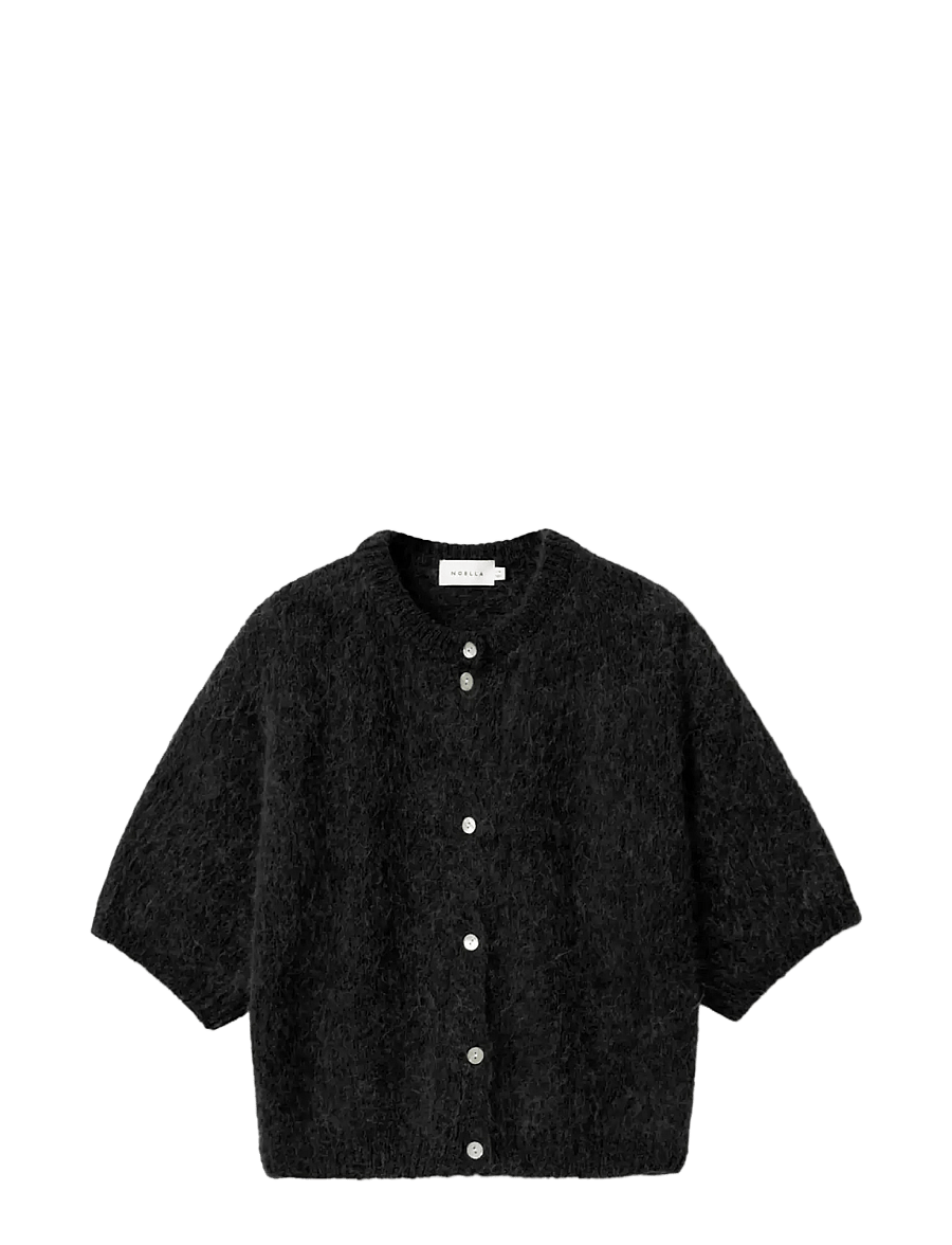 Noella - N-Kae SS Knit Cardigan - koftor - black - 0