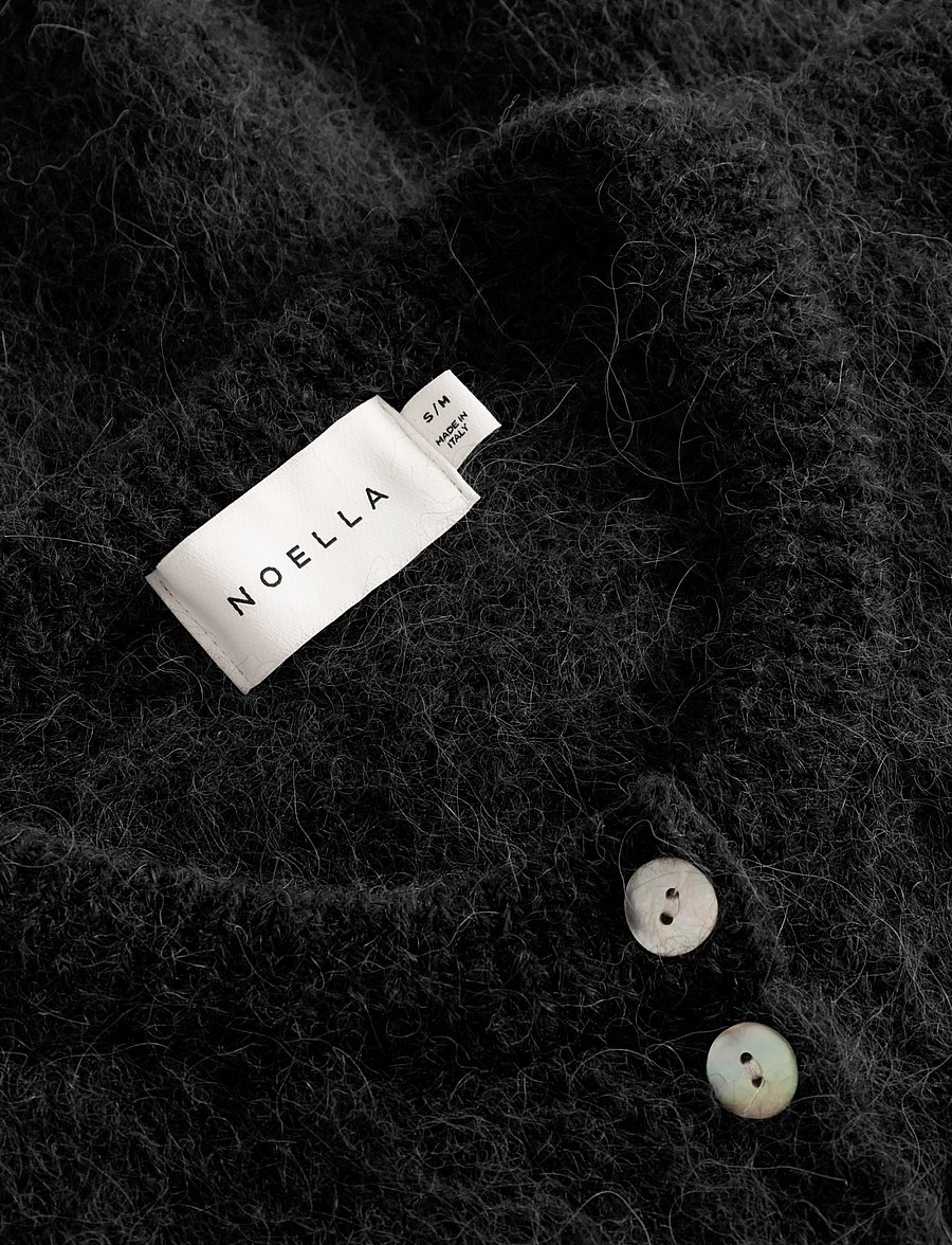 Noella - N-Kae SS Knit Cardigan - koftor - black - 2