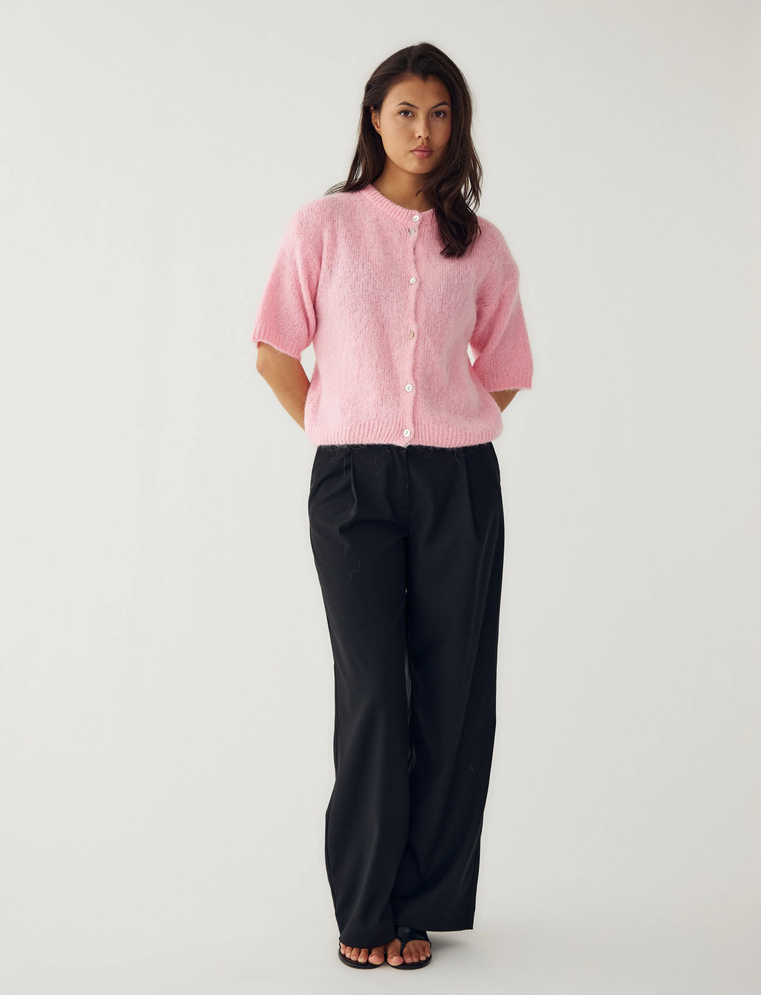 Noella - N-Kae SS Knit Cardigan - strickjacken - blush pink - 5