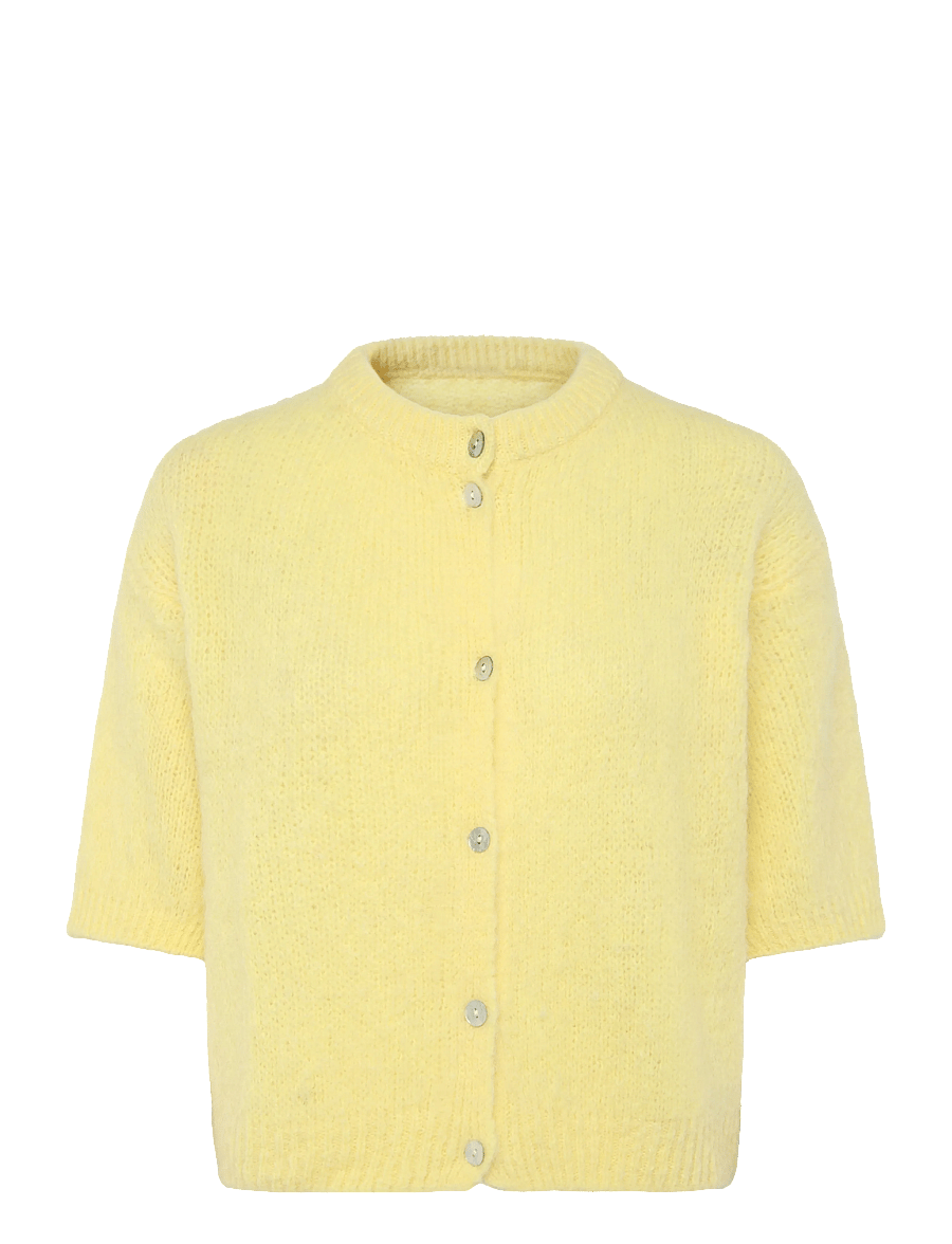 Noella - N-Kae SS Knit Cardigan - kardiganid - butter yellow - 1