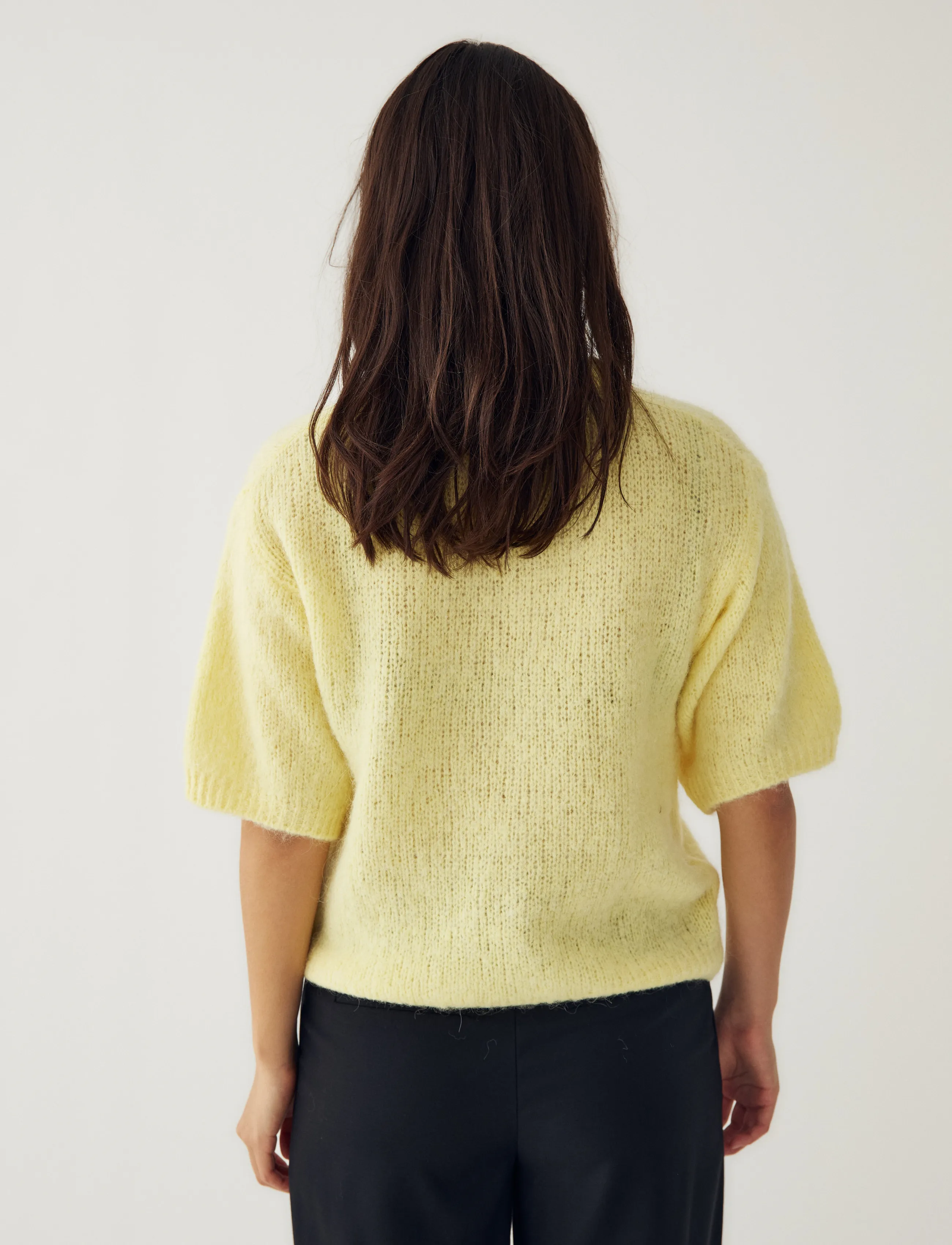Noella - N-Kae SS Knit Cardigan - cardigans - butter yellow - 3