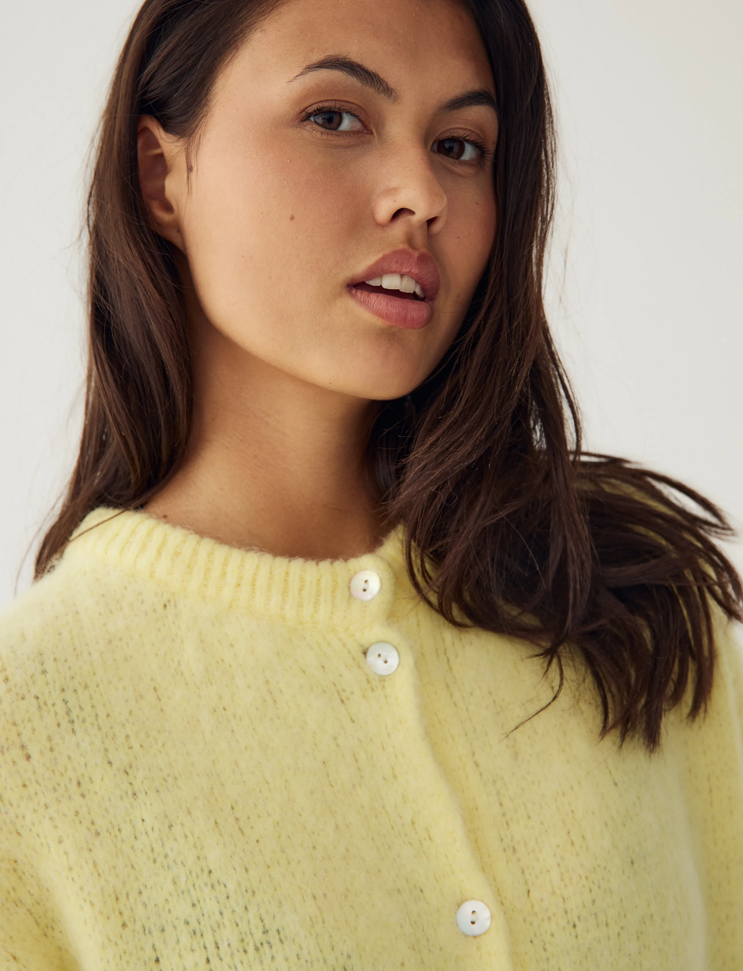 Noella - N-Kae SS Knit Cardigan - cardigans - butter yellow - 4