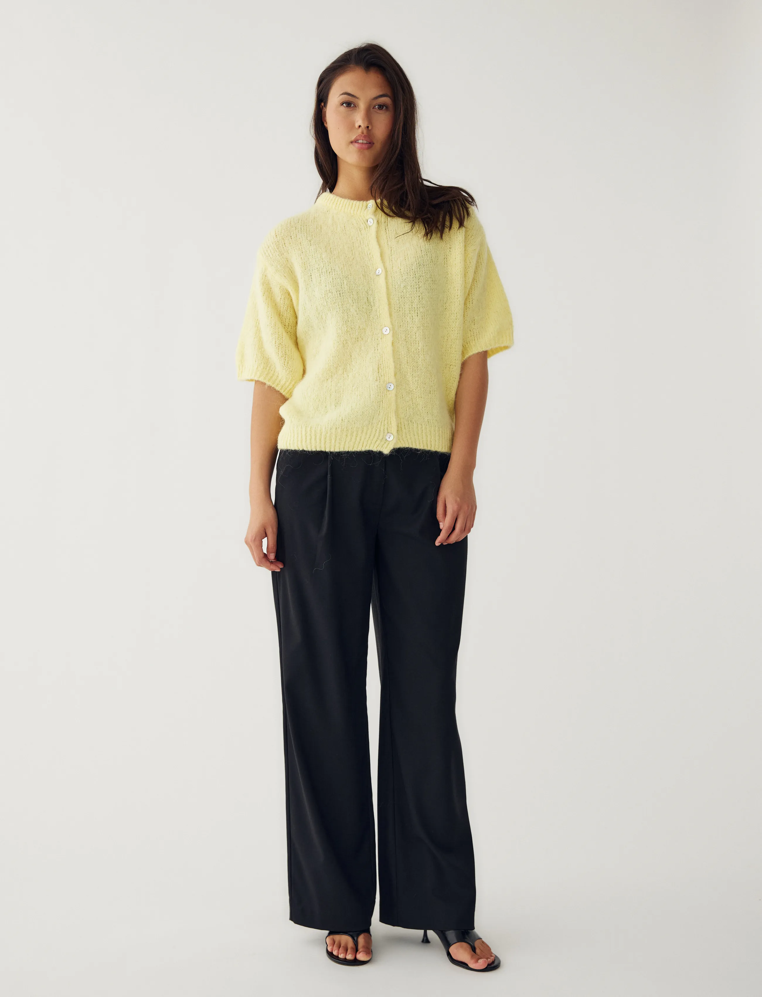 Noella - N-Kae SS Knit Cardigan - cardigans - butter yellow - 5
