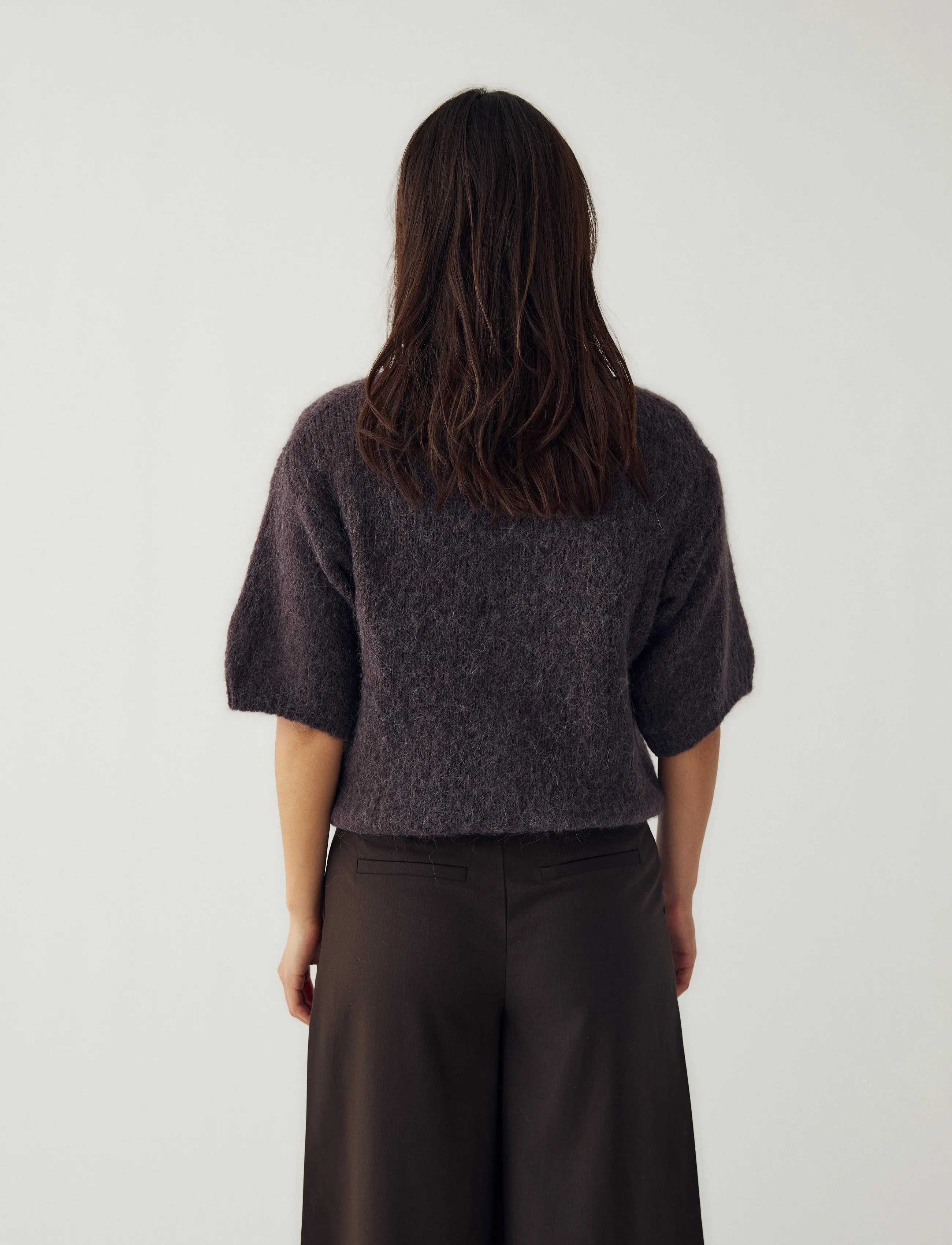 Noella - N-Kae SS Knit Cardigan - cardigans - chocolate - 3