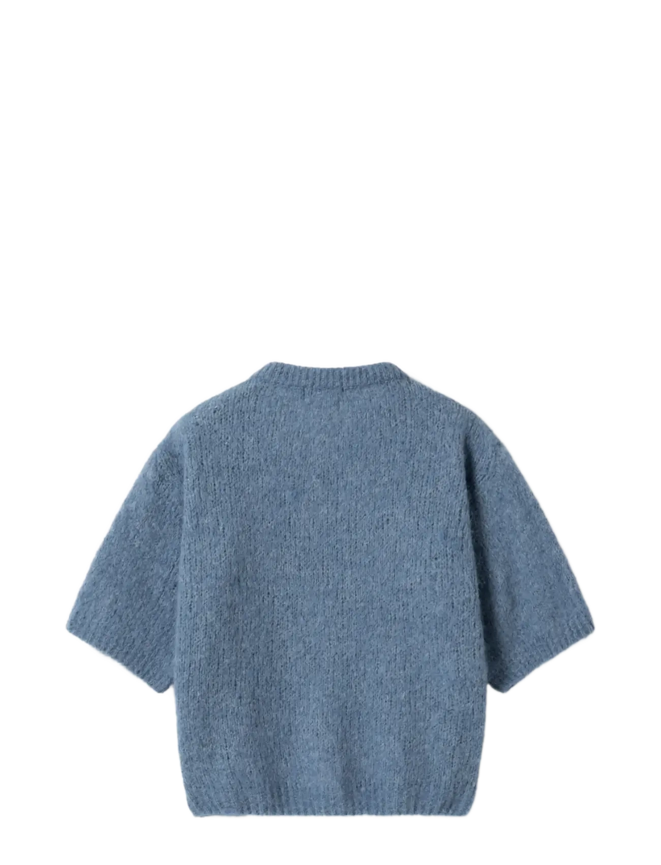 Noella - N-Kae SS Knit Cardigan - koftor - jeans melange - 2