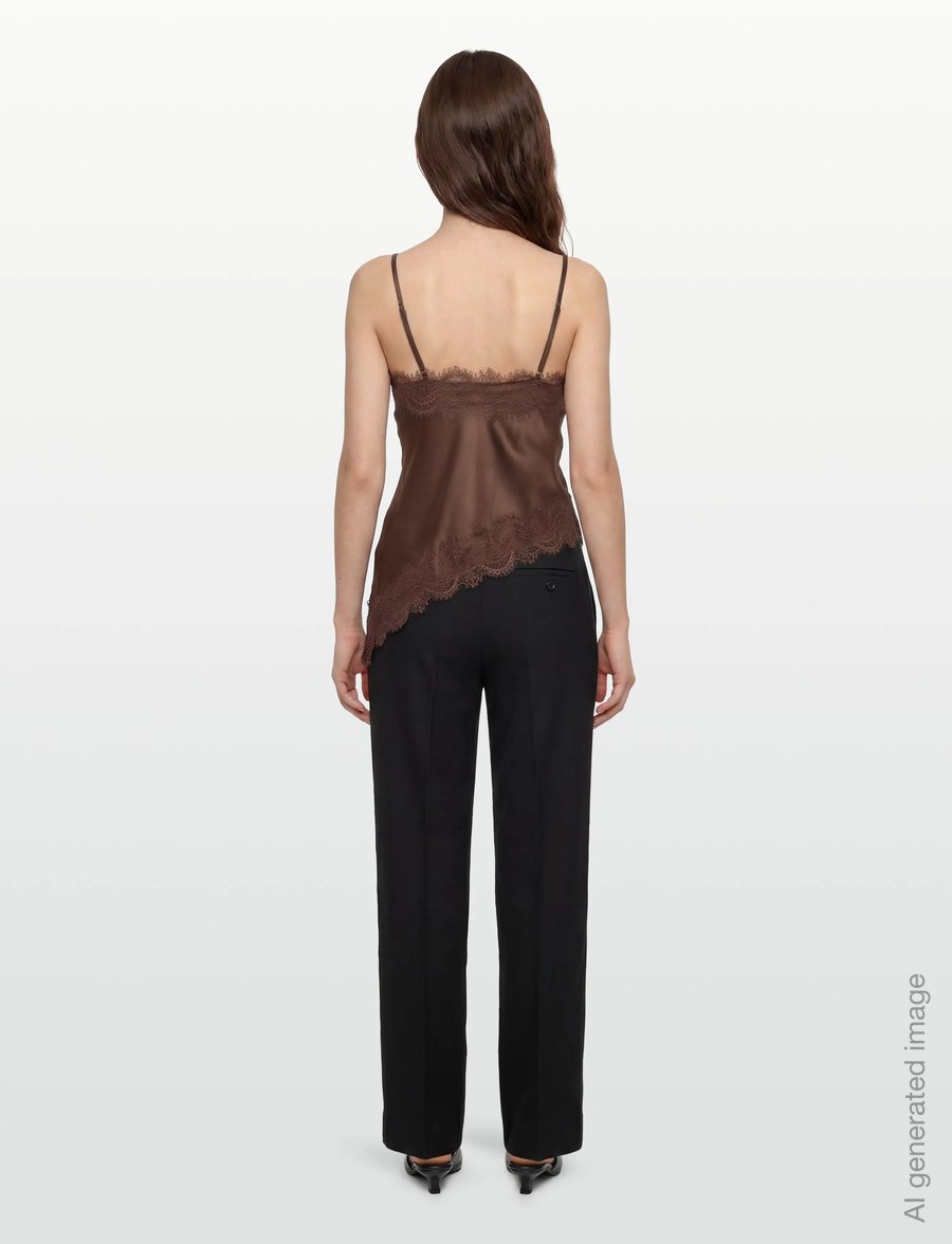 Noella - N-Minne Blouse - sleeveless blouses - chocolate - 4