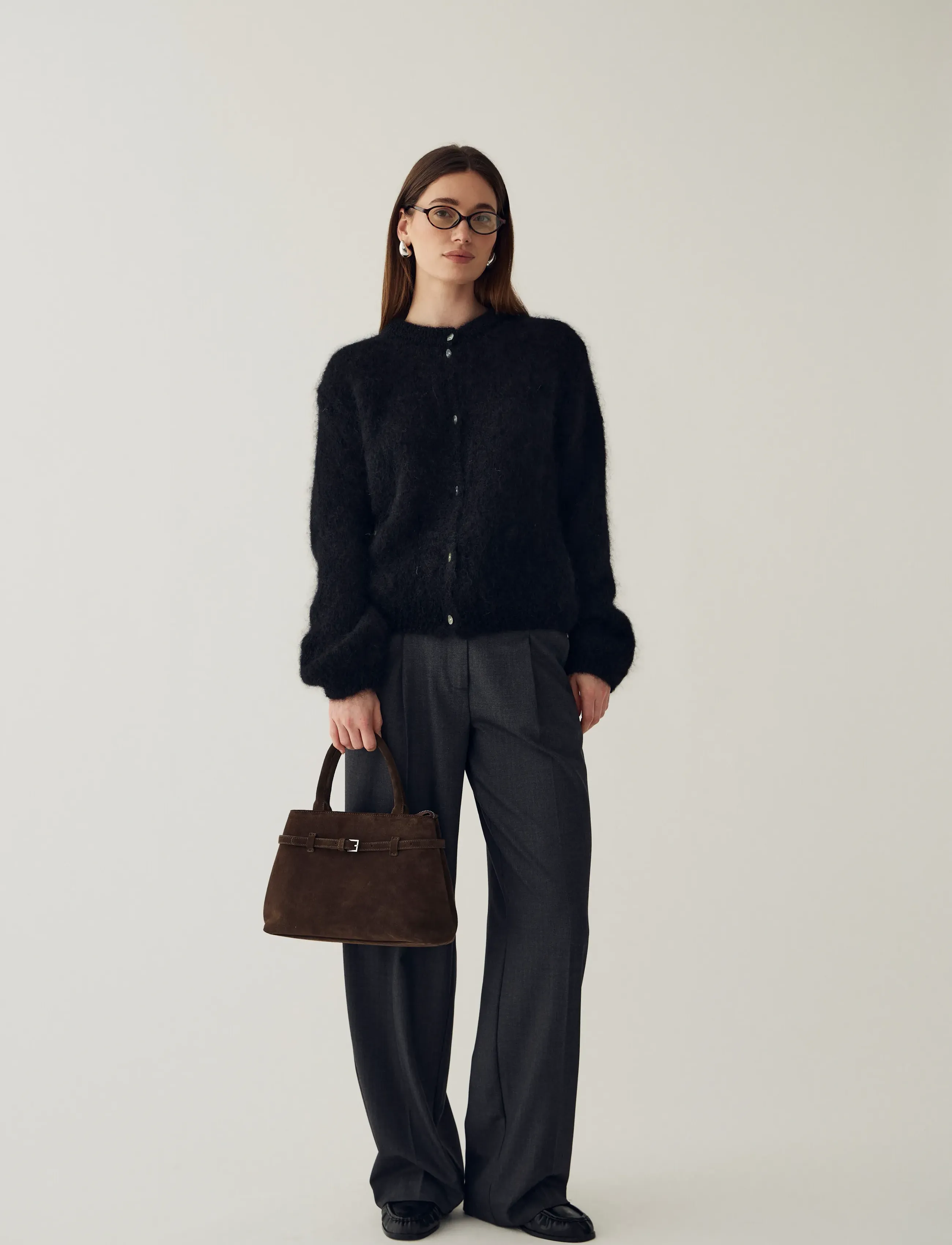 Noella Macie Bag Real Suede, Kvinder, Topgrebstaske, Brun, Str: ONE SIZE