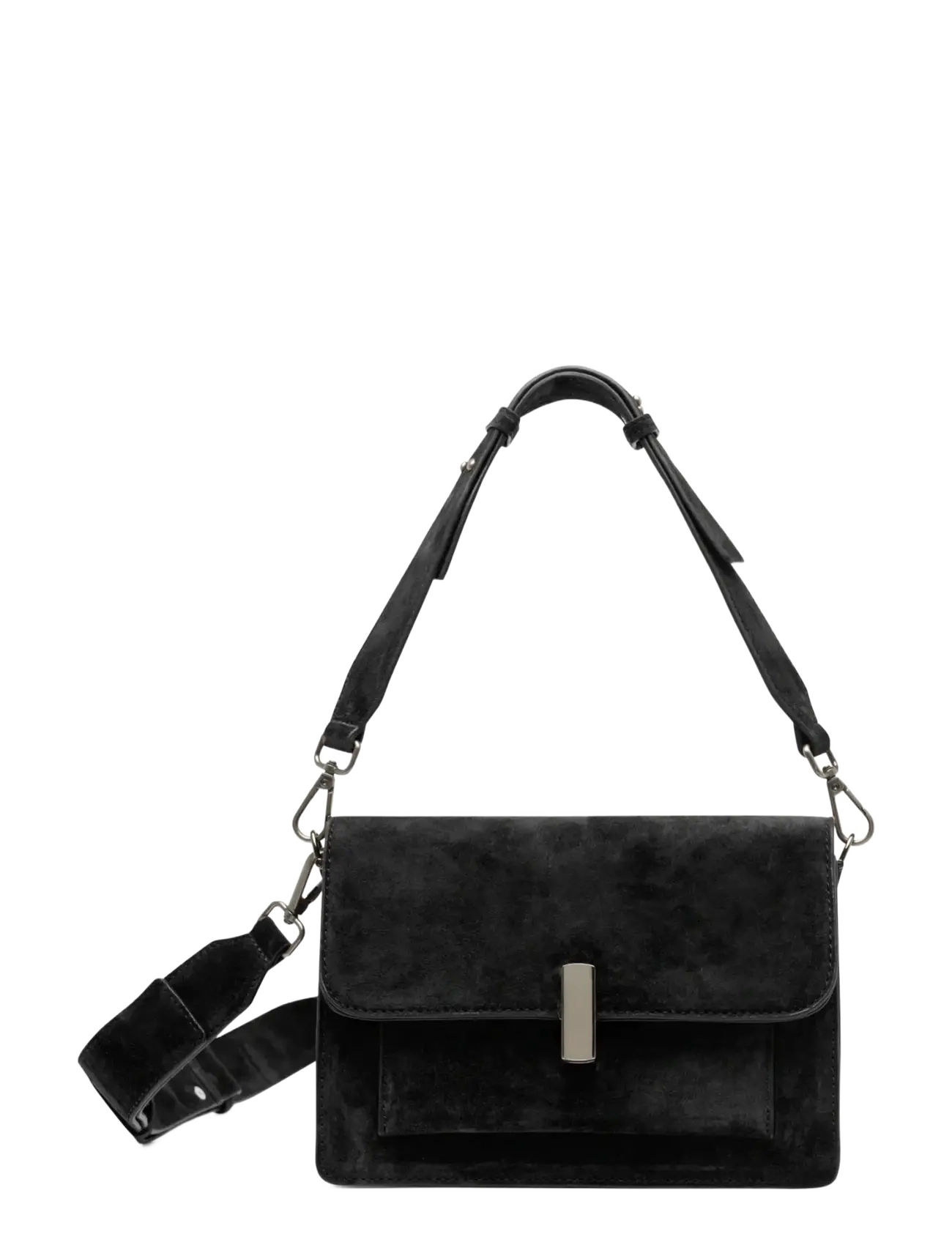Noella Adele Bag Real Suede, One Size, Bags, Schwarz - Small Shoulder Bags-crossbody Frauen