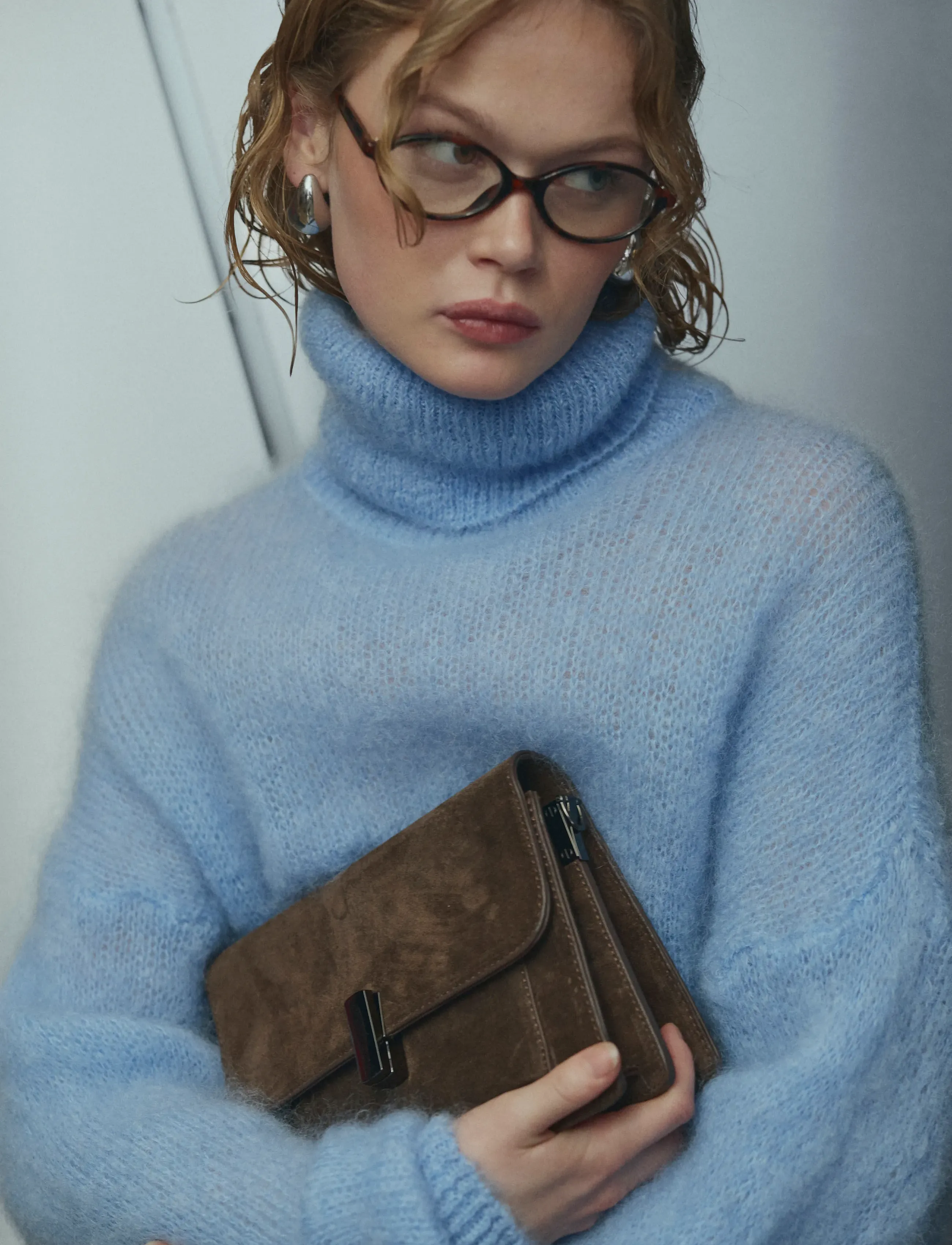 Noella Adele Bag Real Suede, Kvinder, Ruskind Skuldertaske, Brun, Str: ONE SIZE